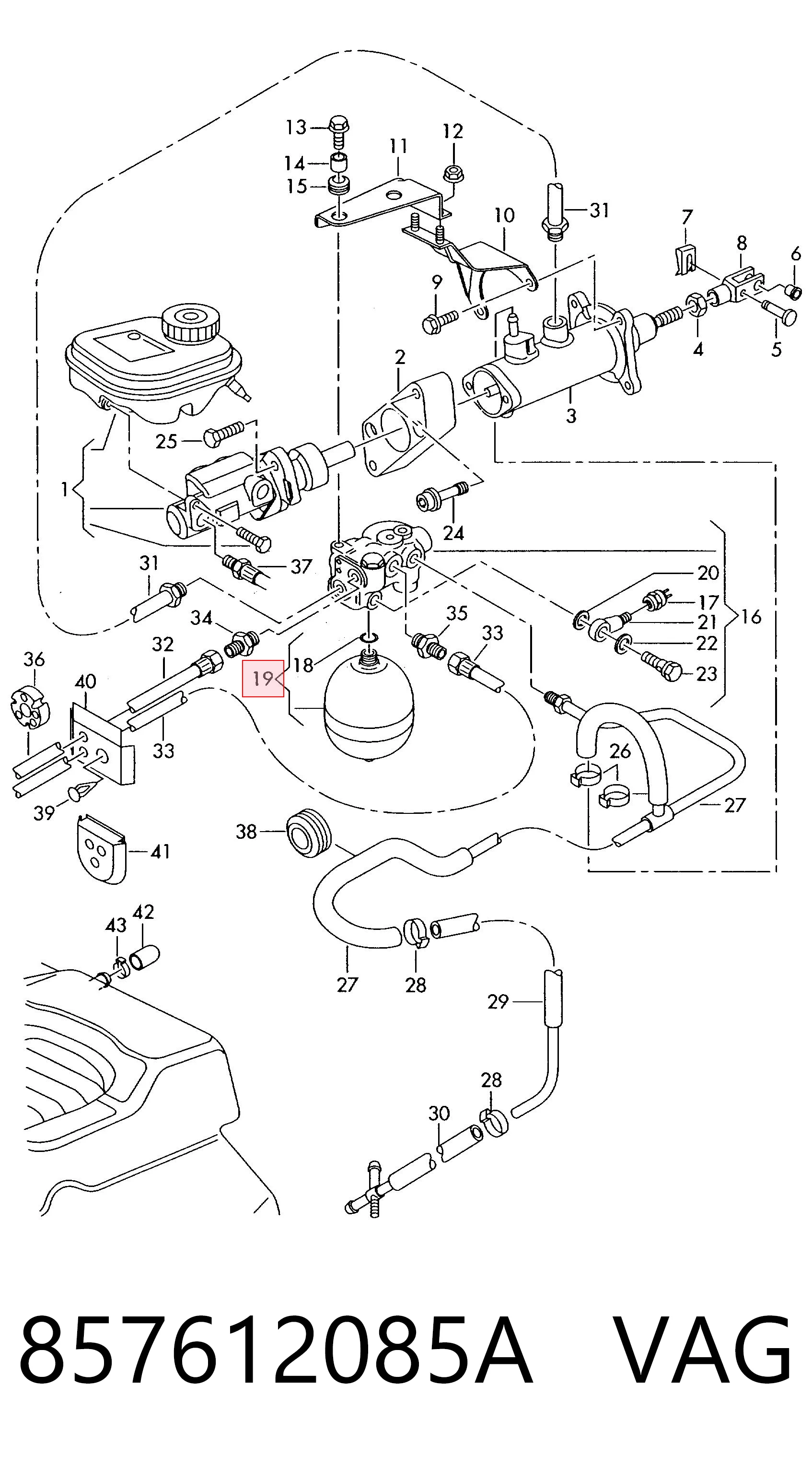 Compre 0780351 Opel Acumulador hidráulico do freio do sistema