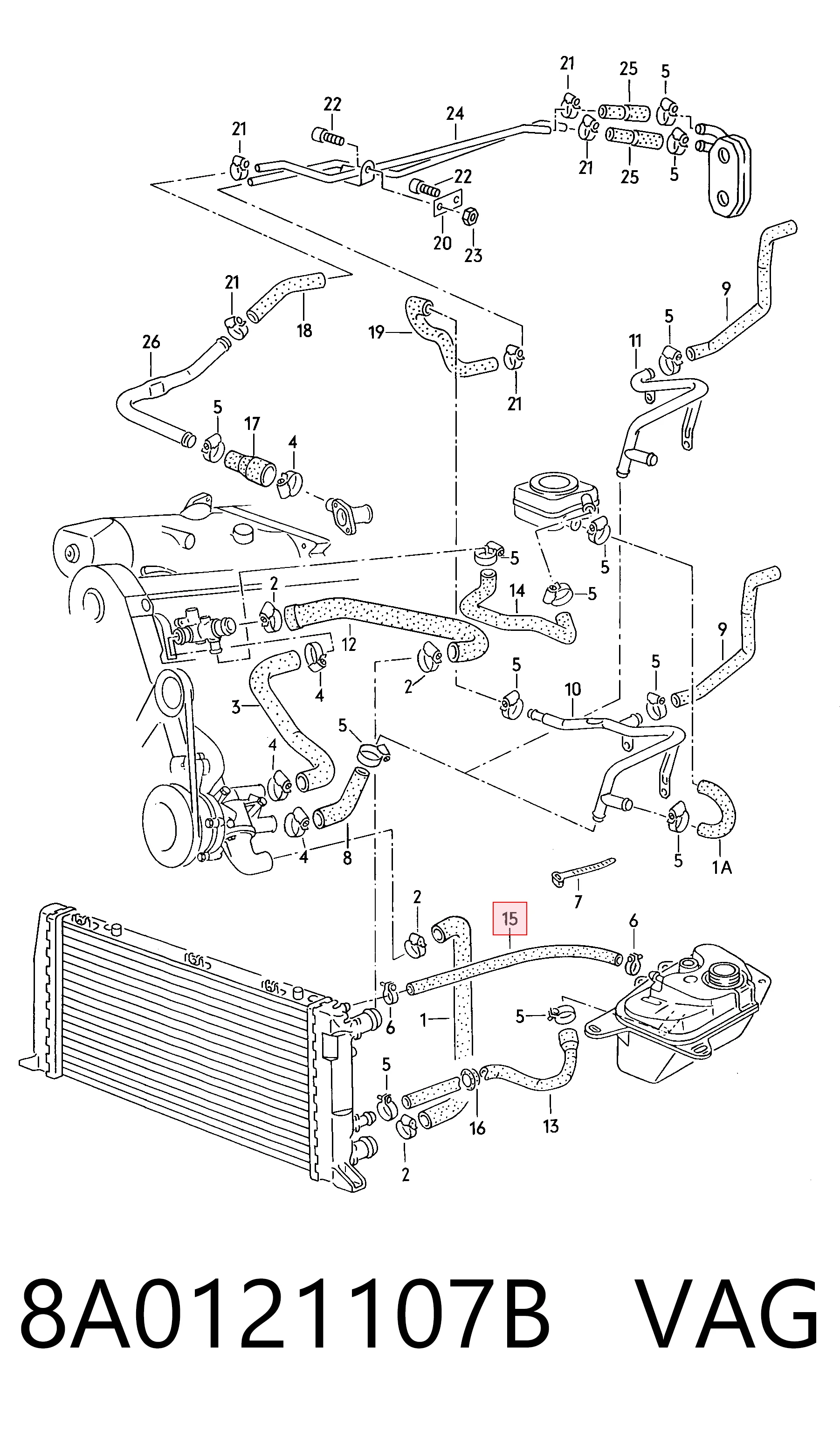 8A0121107B VAG