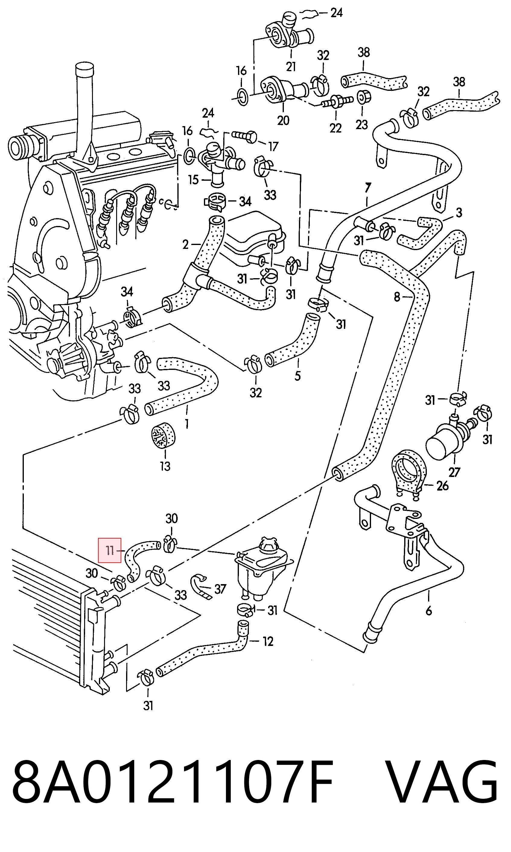 8A0121107F VAG