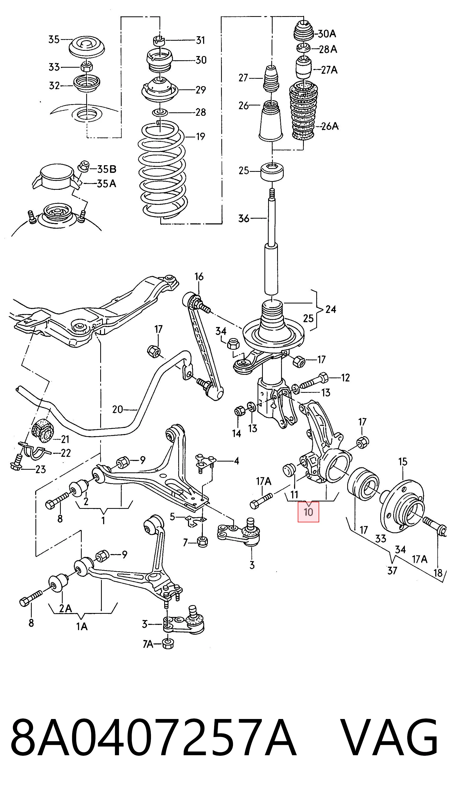 8A0407257A VAG