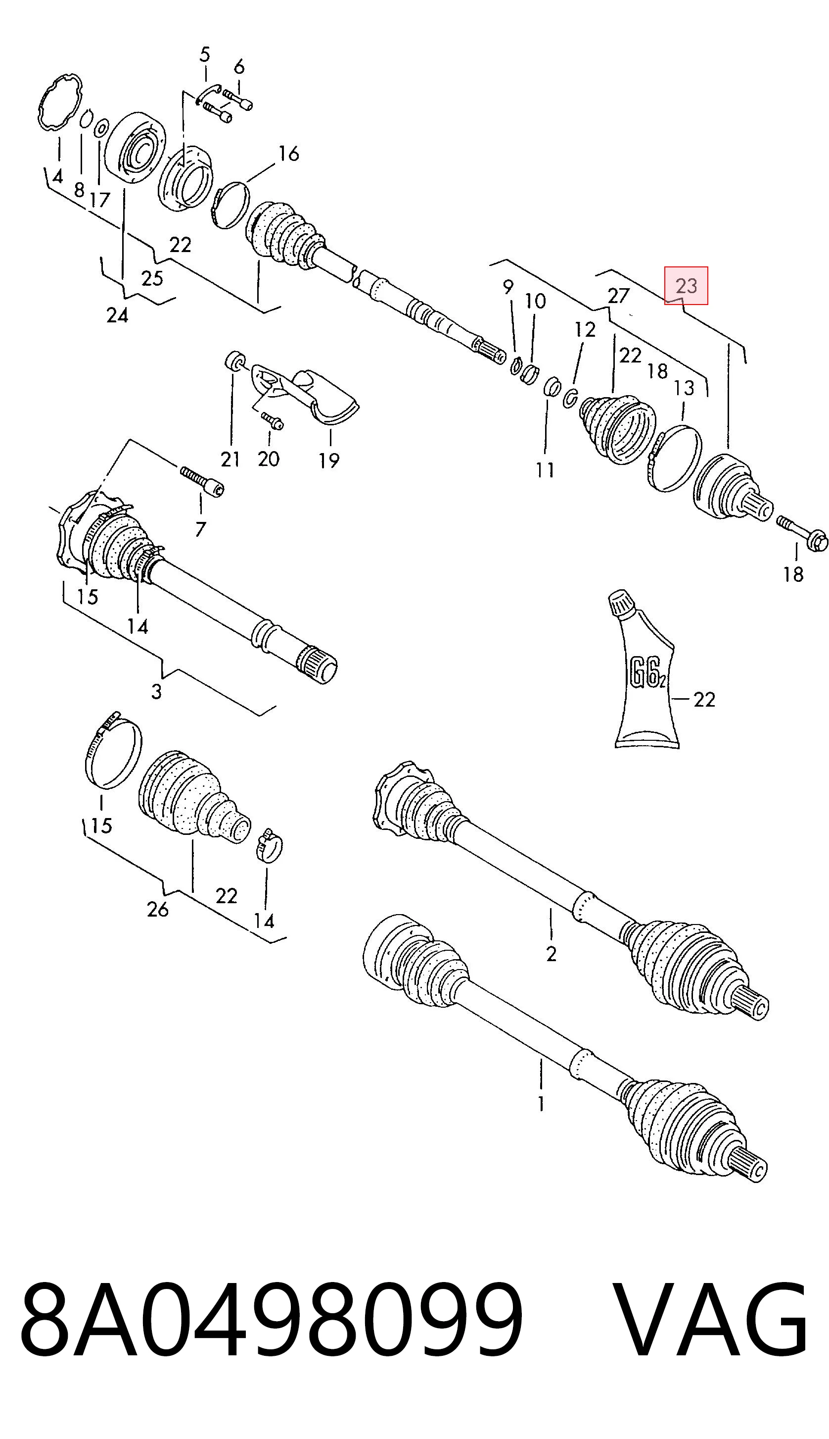 8A0498099 VAG