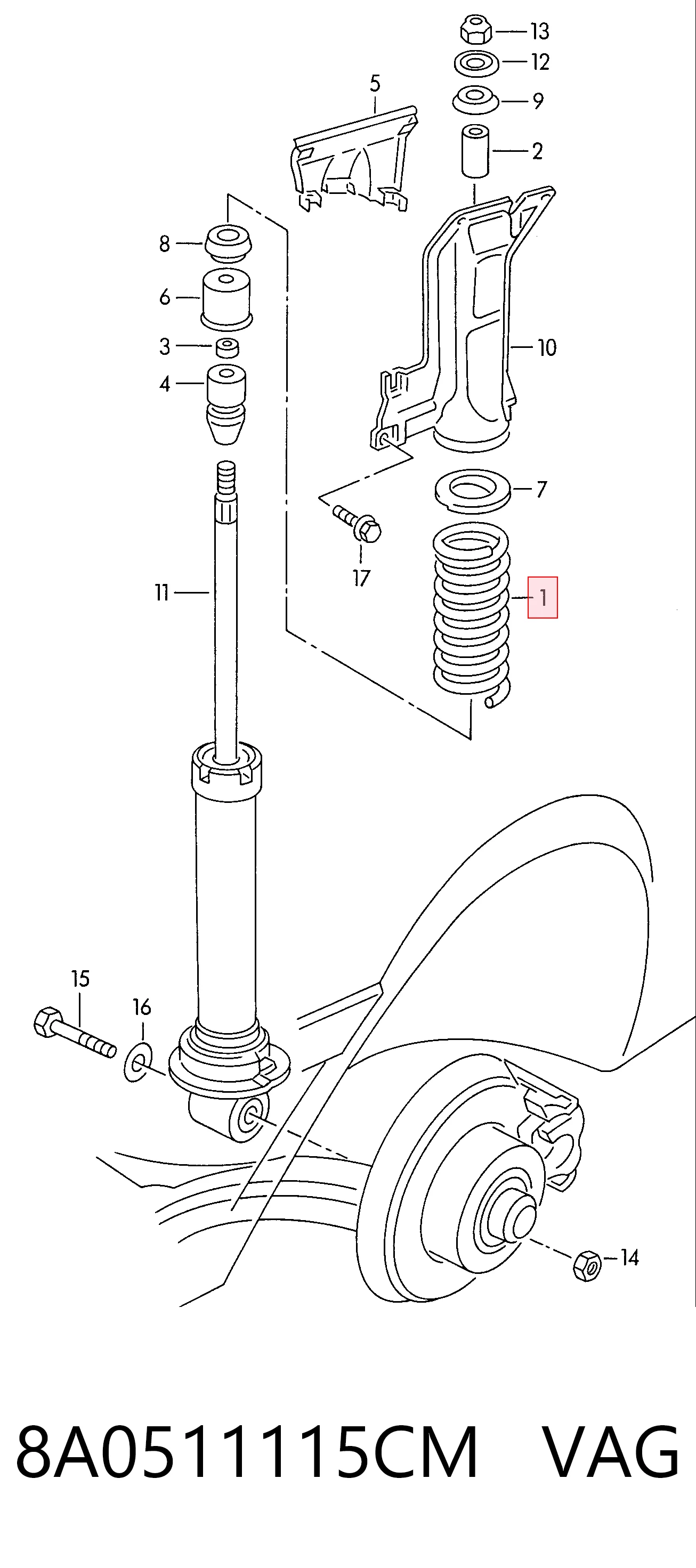8A0511115CM VAG