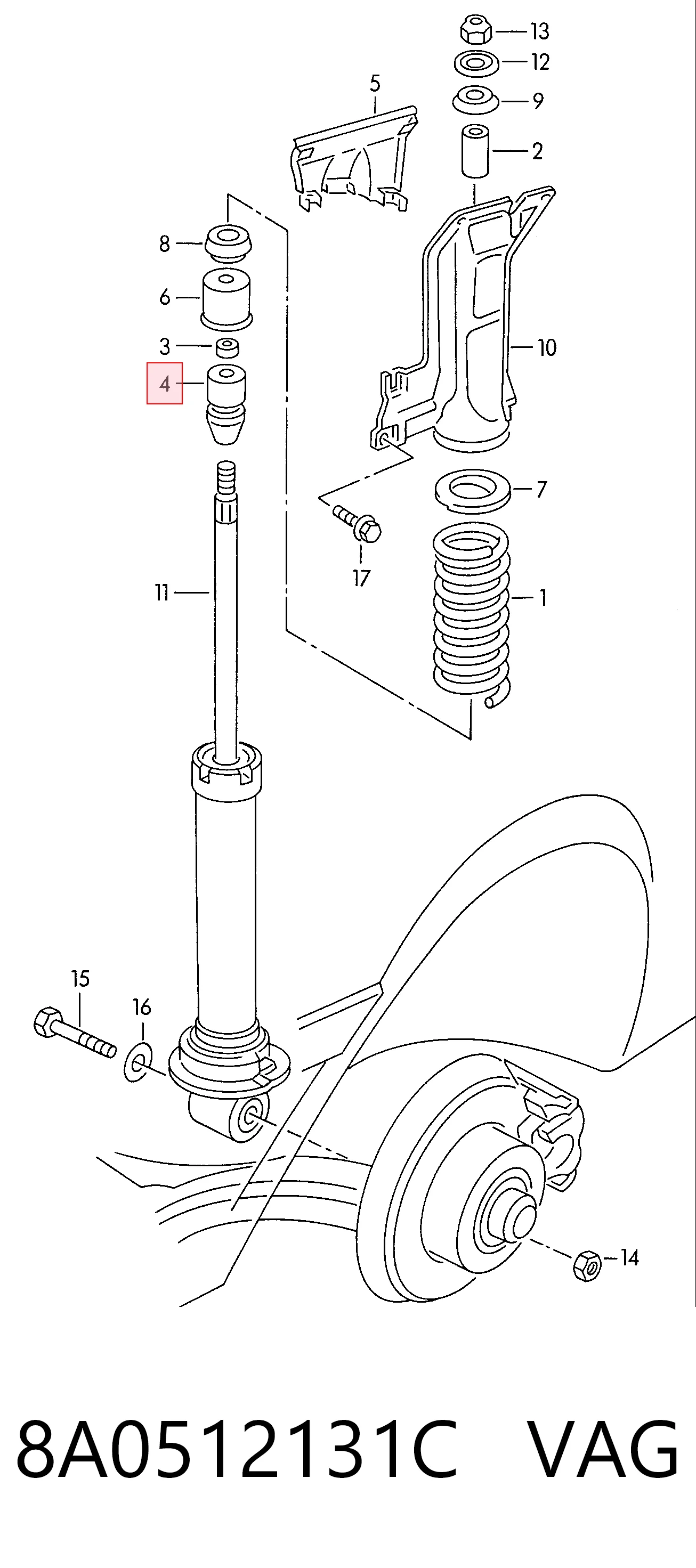 8A0512131C VAG