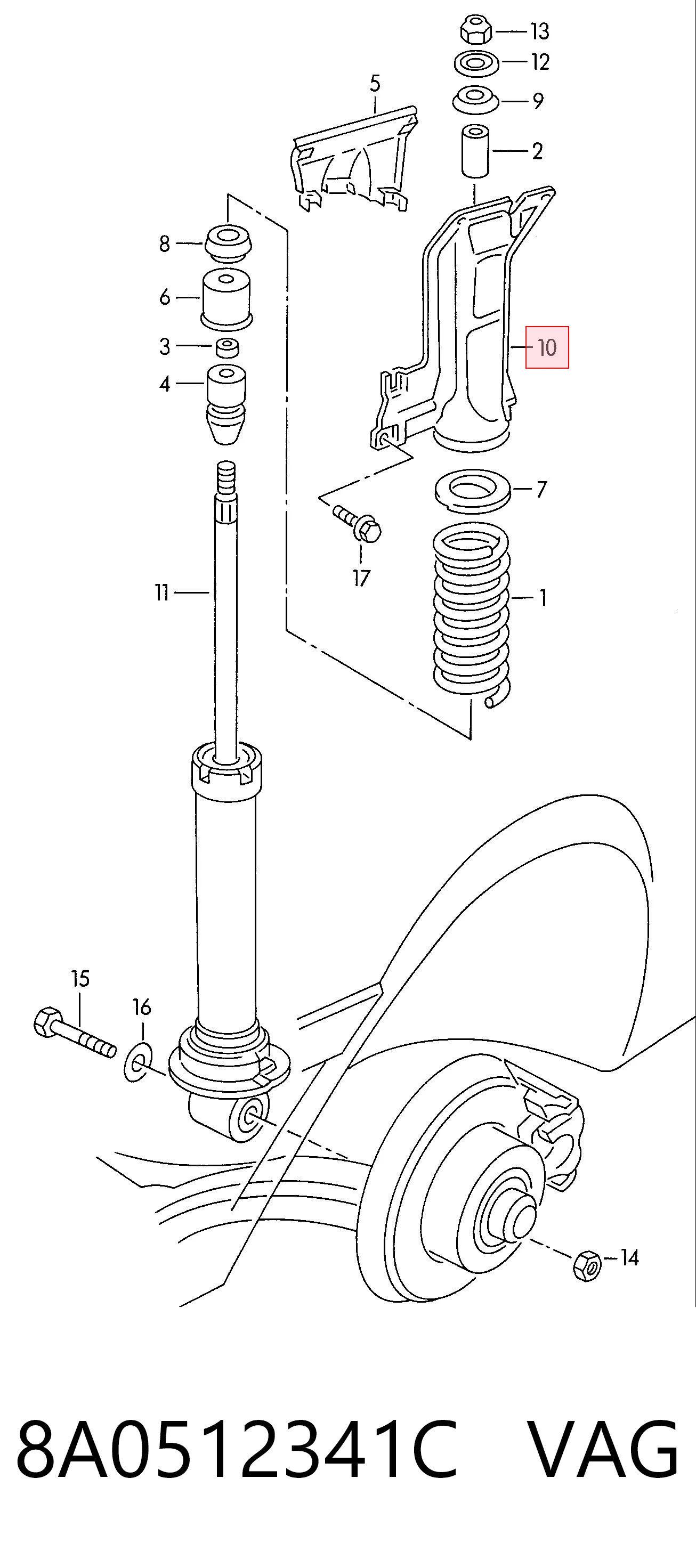 8A0512341C VAG