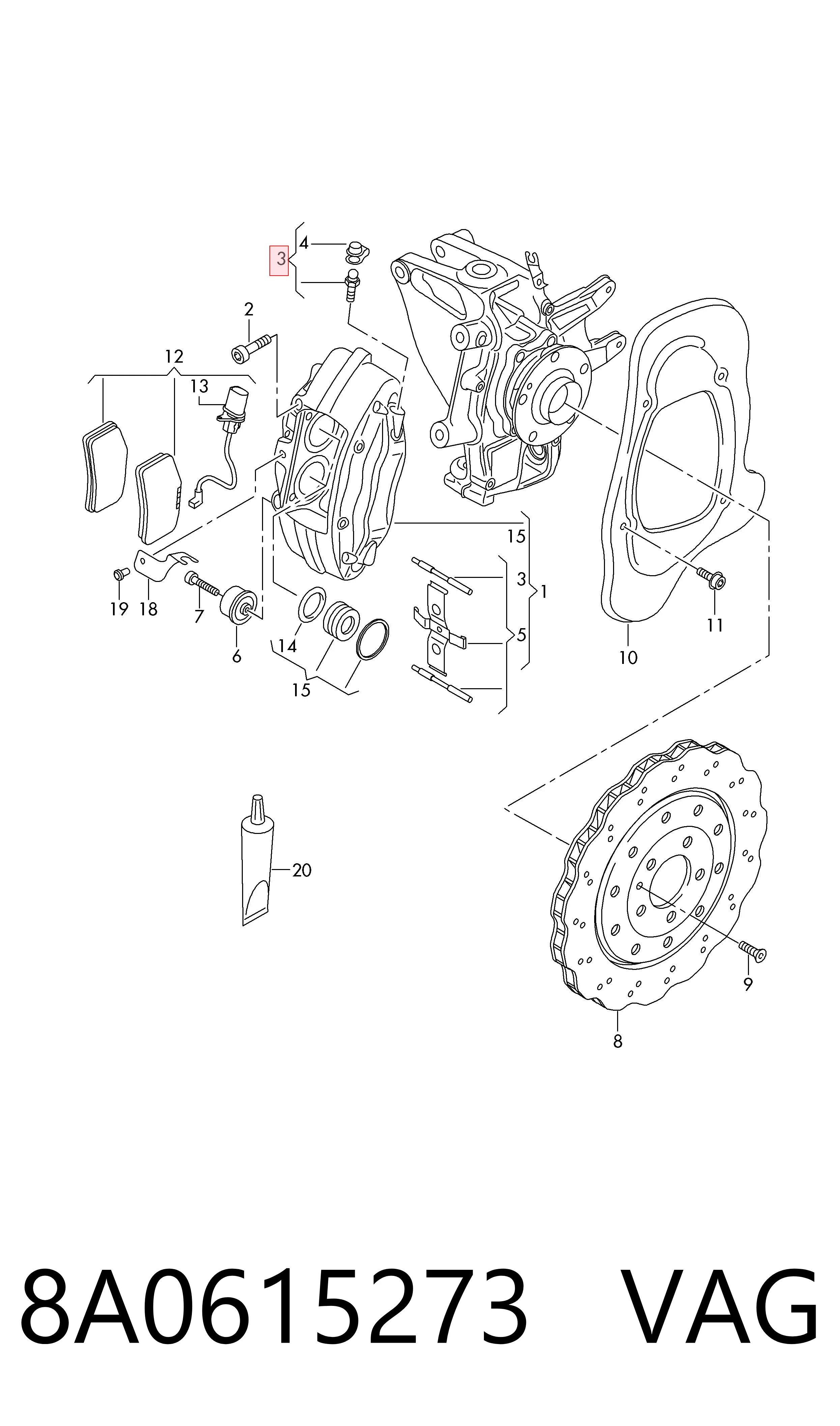 8A0615273 VAG 