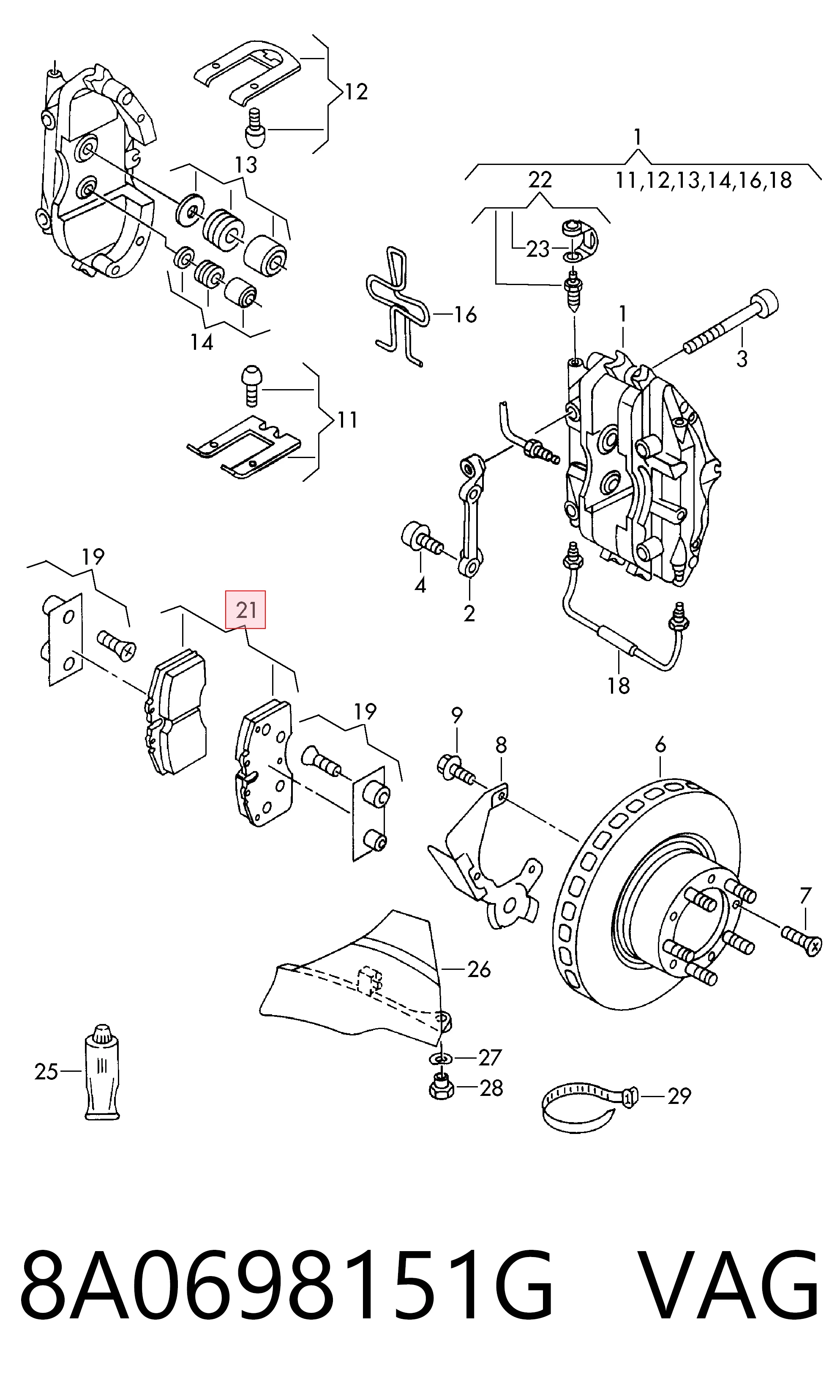 8A0698151G VAG