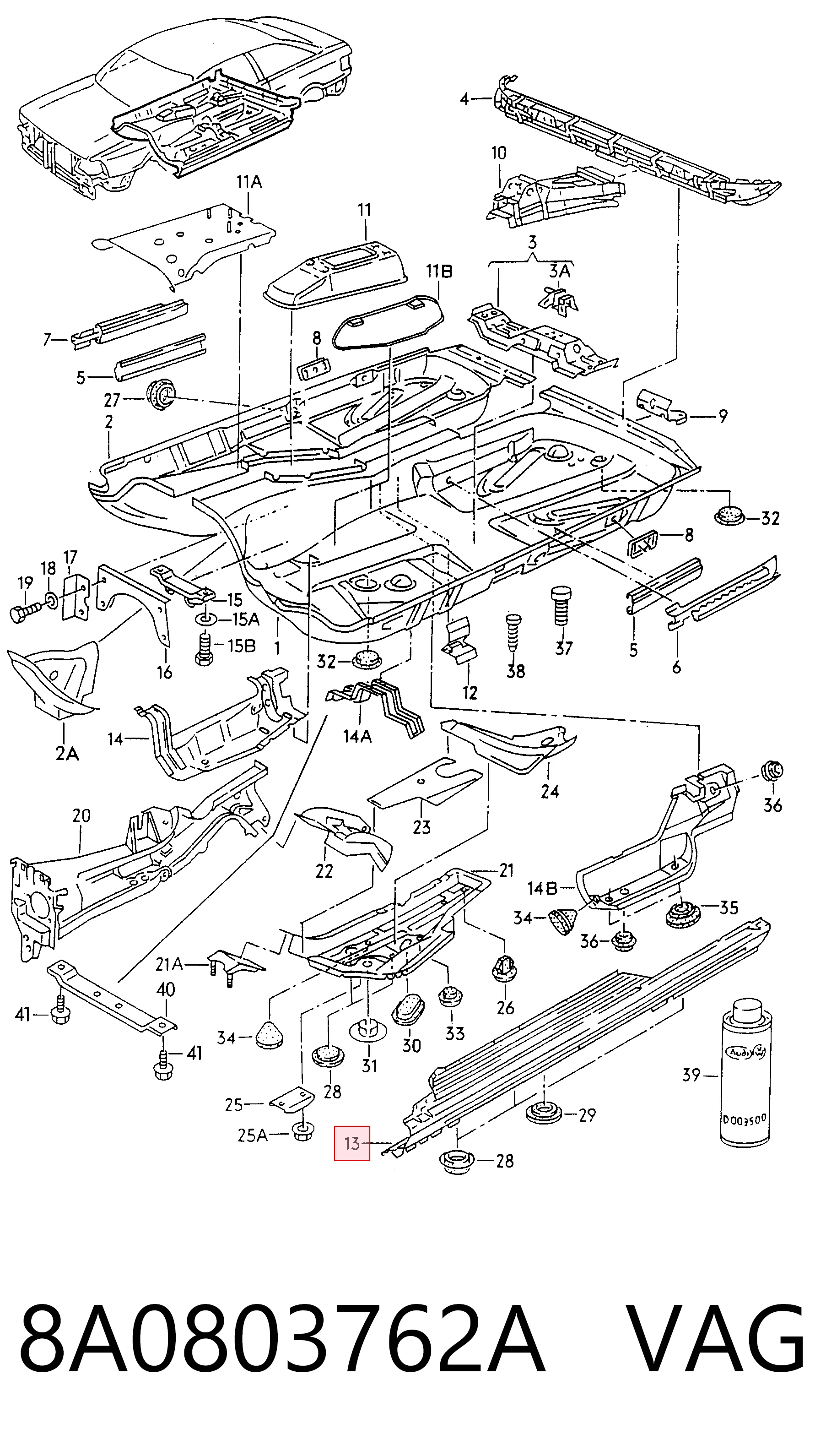 8A0803762A VAG
