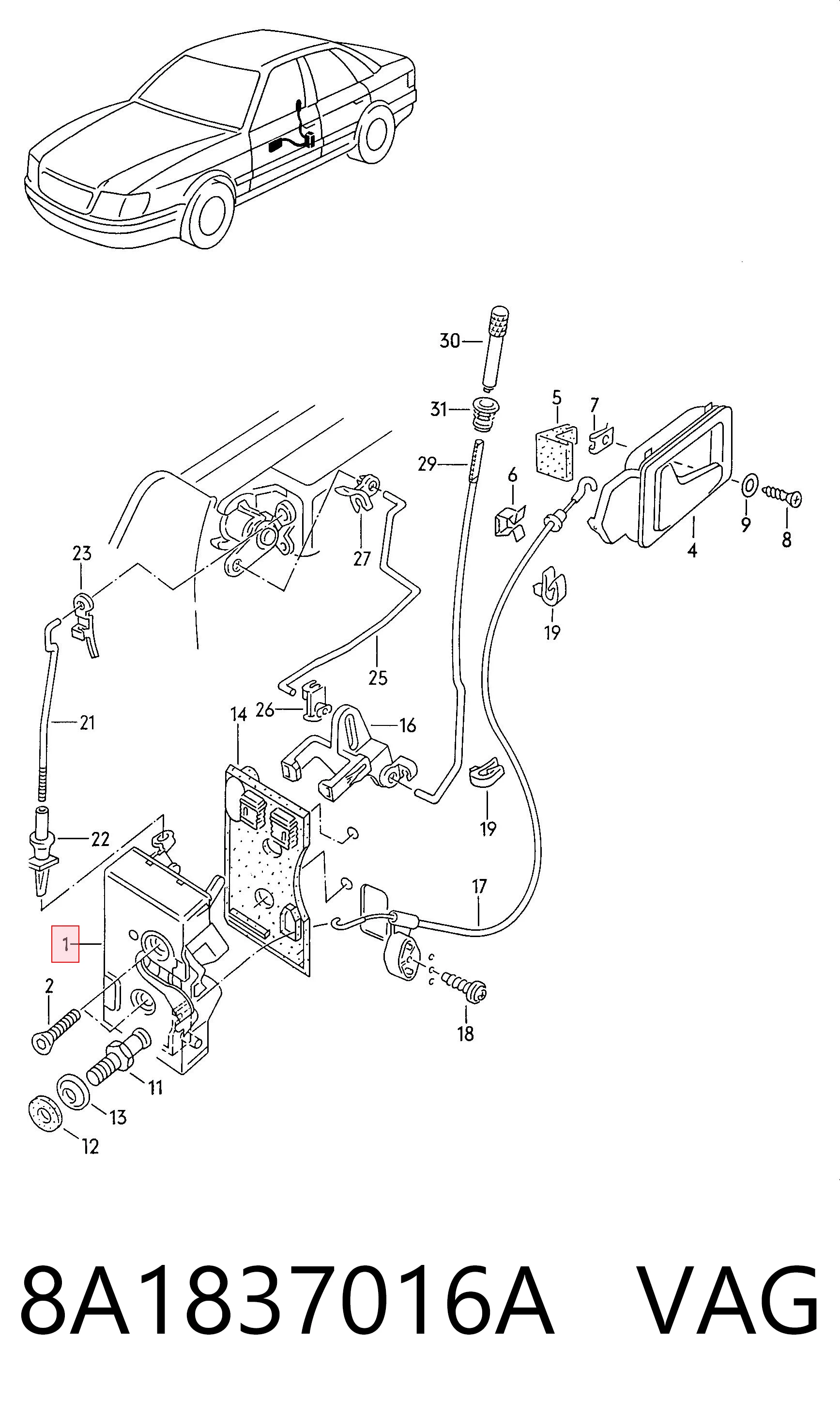 8A1837016A VAG