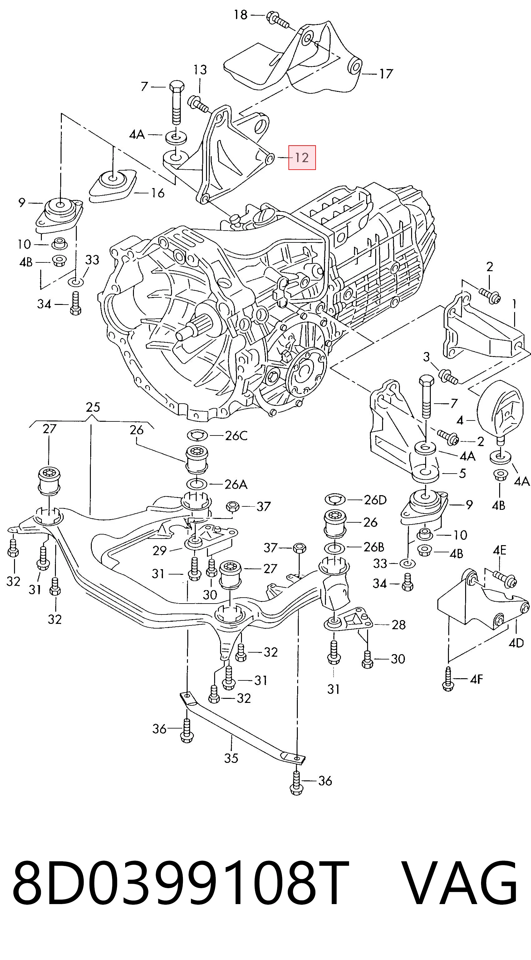 8D0399108T VAG