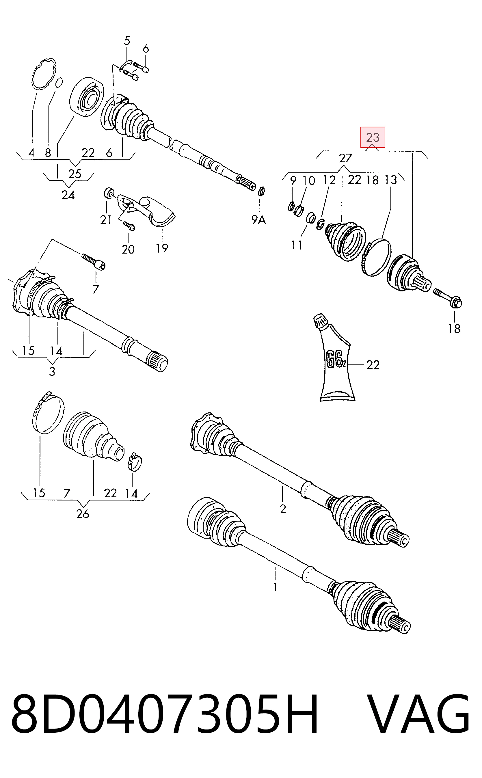 8D0407305H VAG