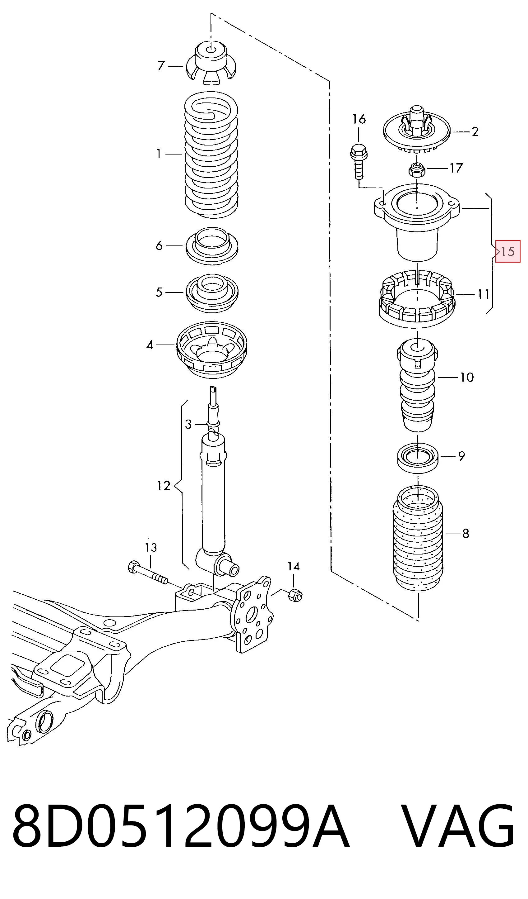 8D0512099A VAG
