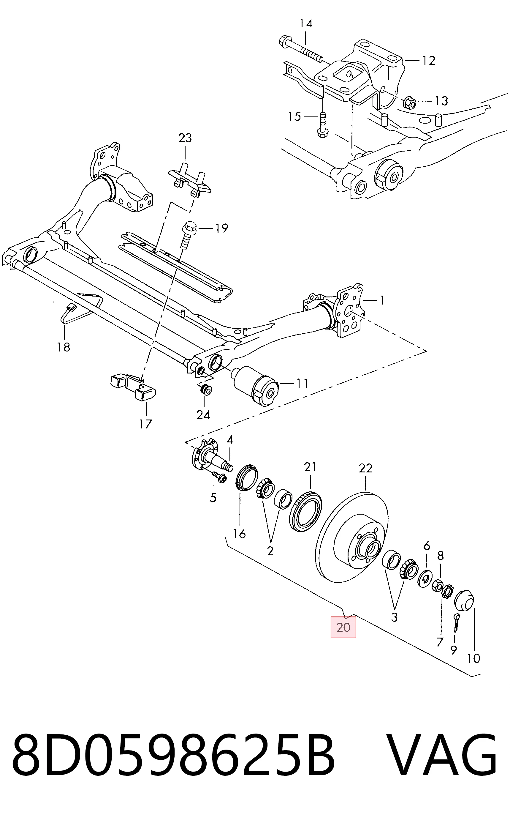  para Volkswagen Caddy II (9K9)