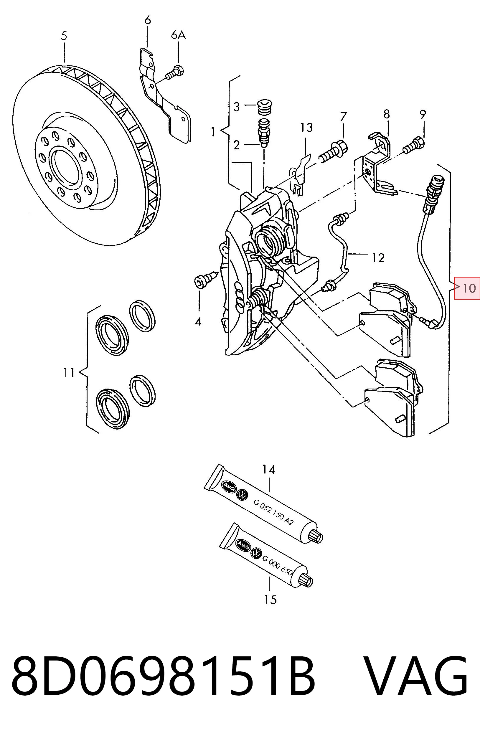 8D0698151B VAG