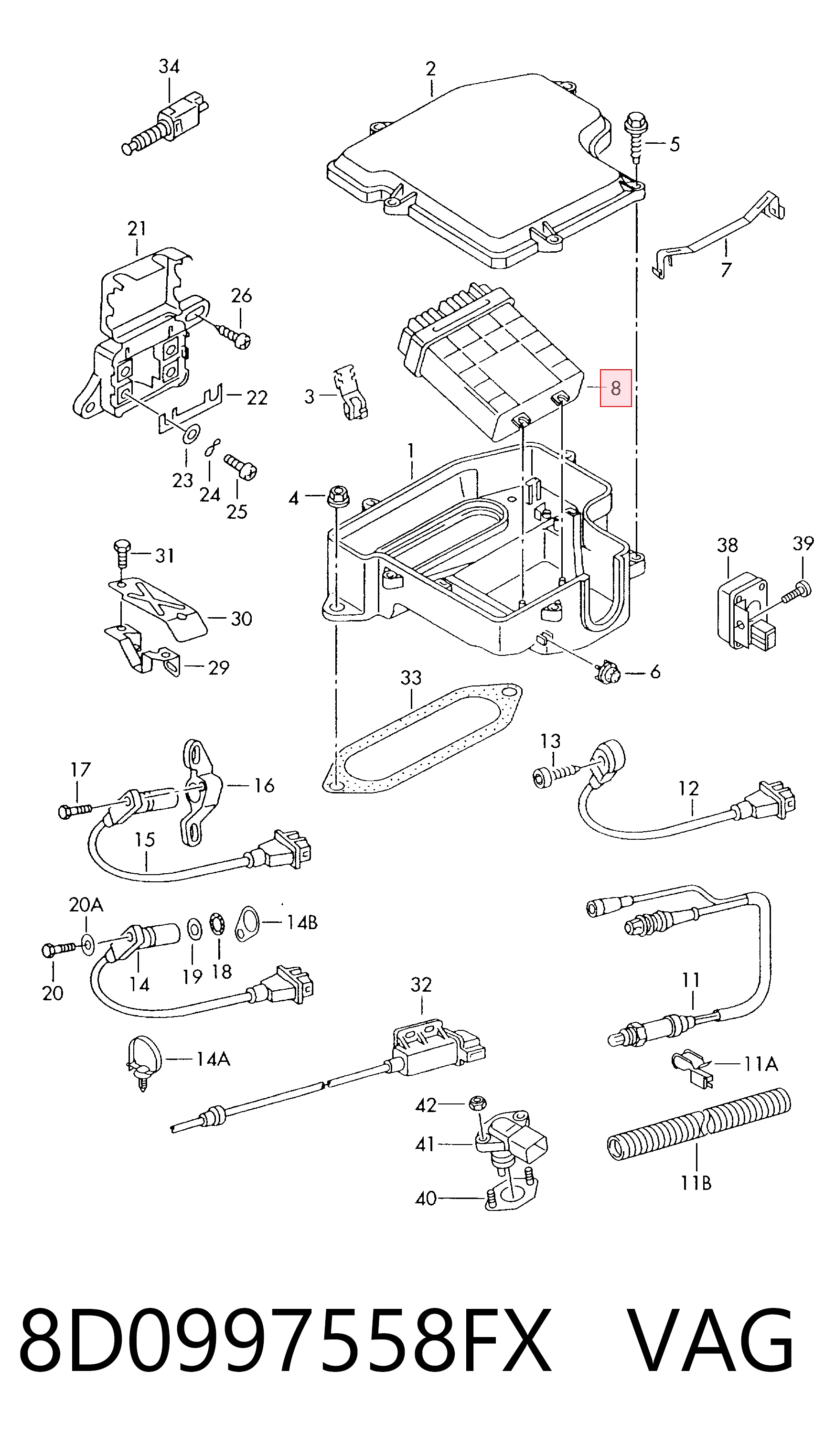 8D0997558FX VAG