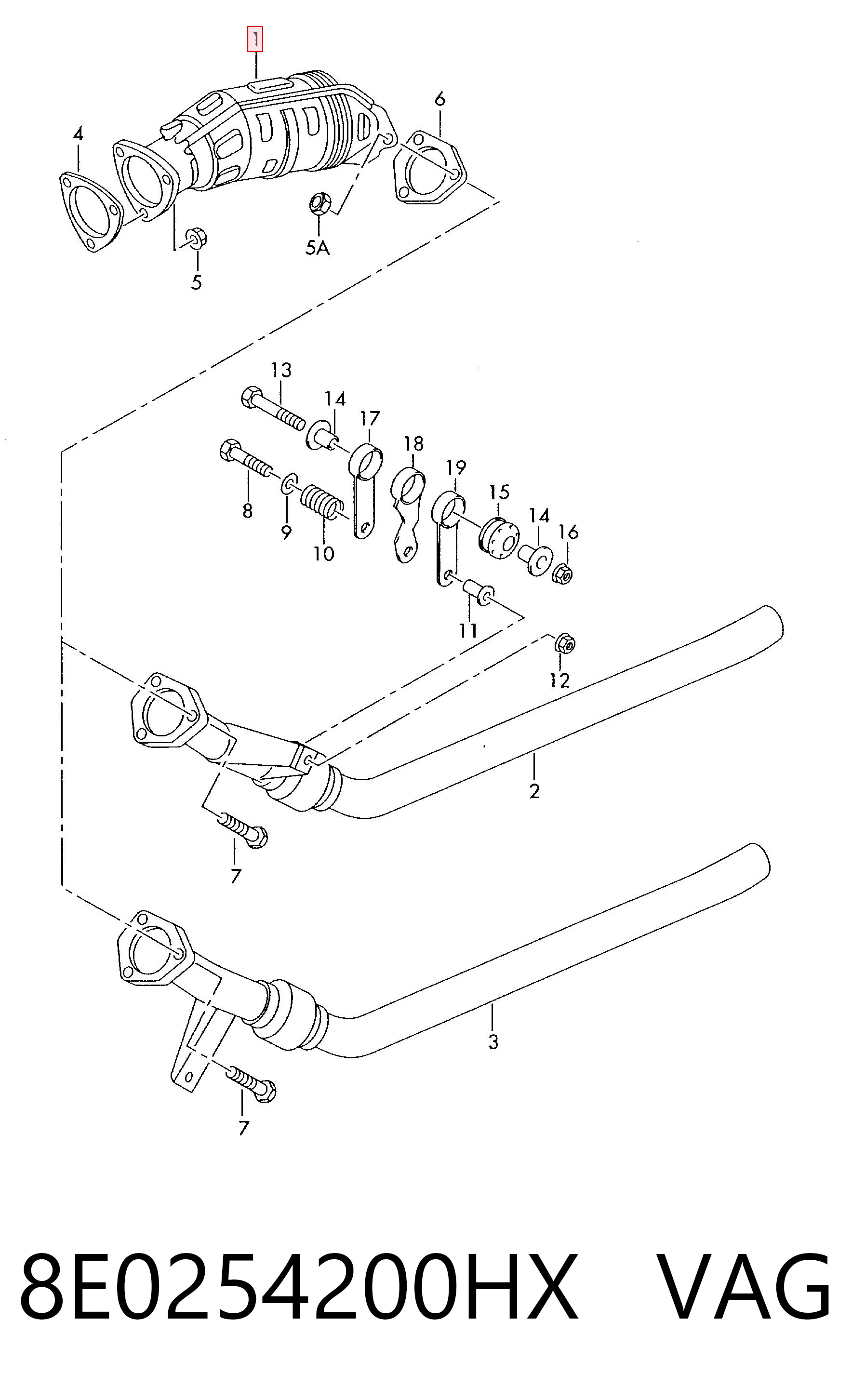 Convertidor - catalisador 276174 Maxgear