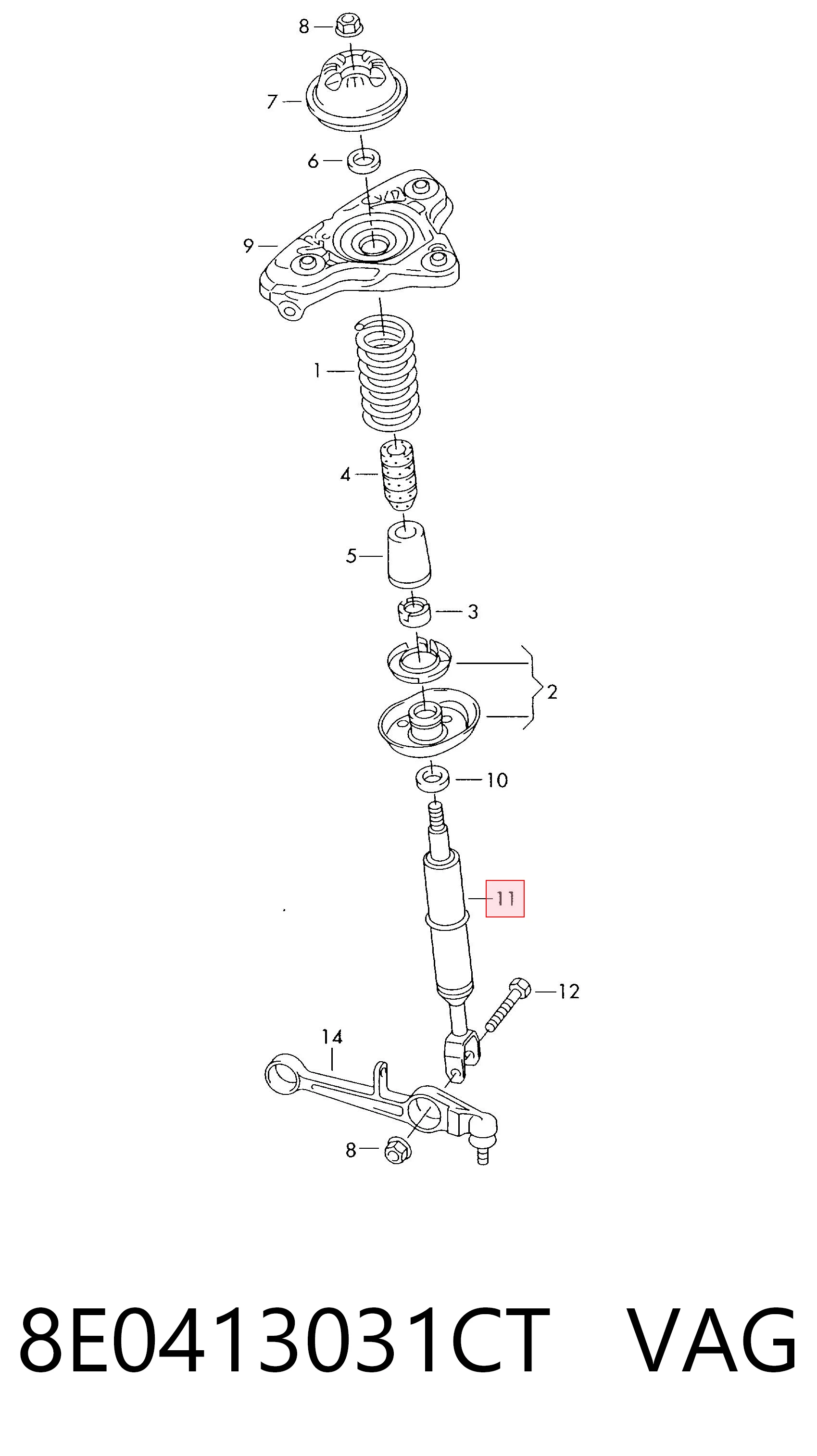 8E0413031CT VAG