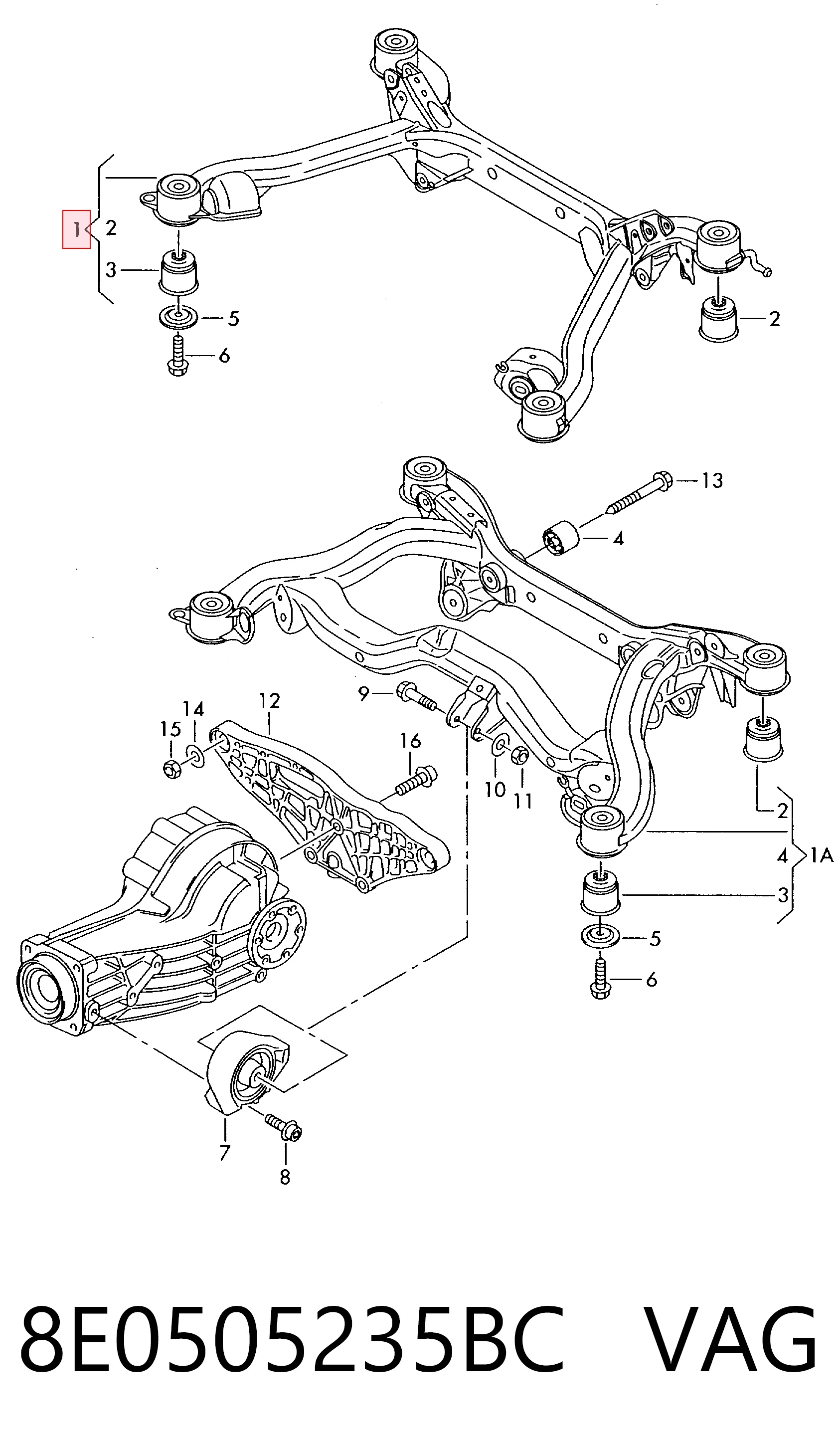 8E0505235BC VAG