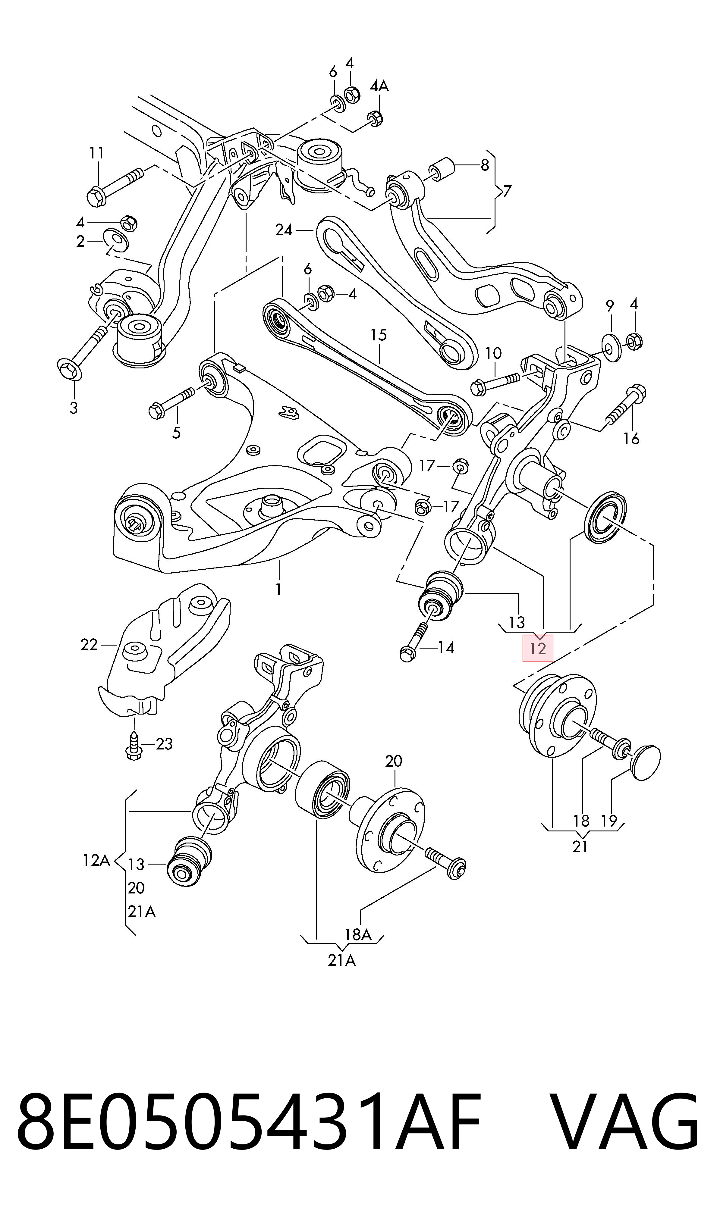 8E0505431AF VAG