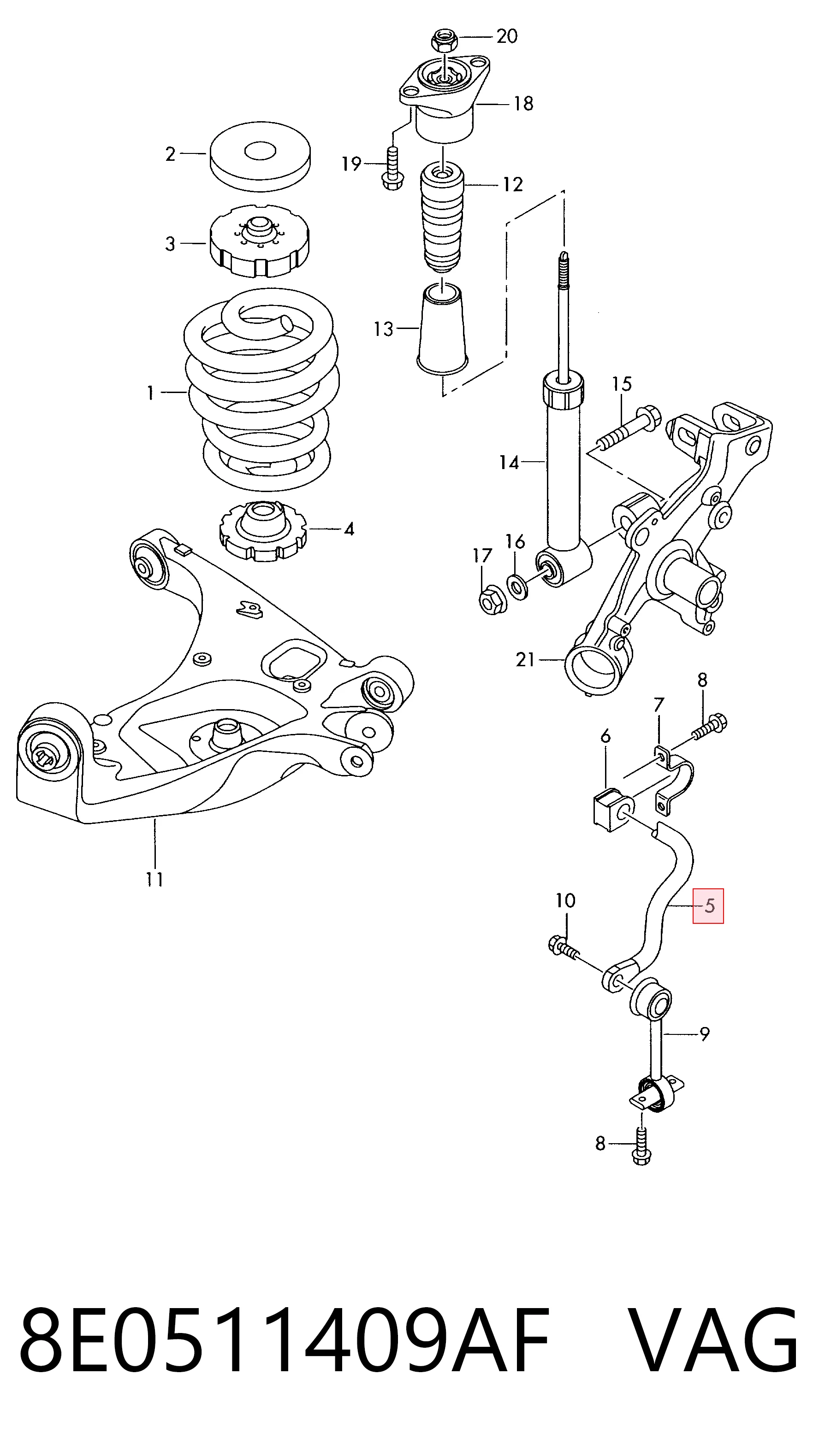 8E0511409AF VAG