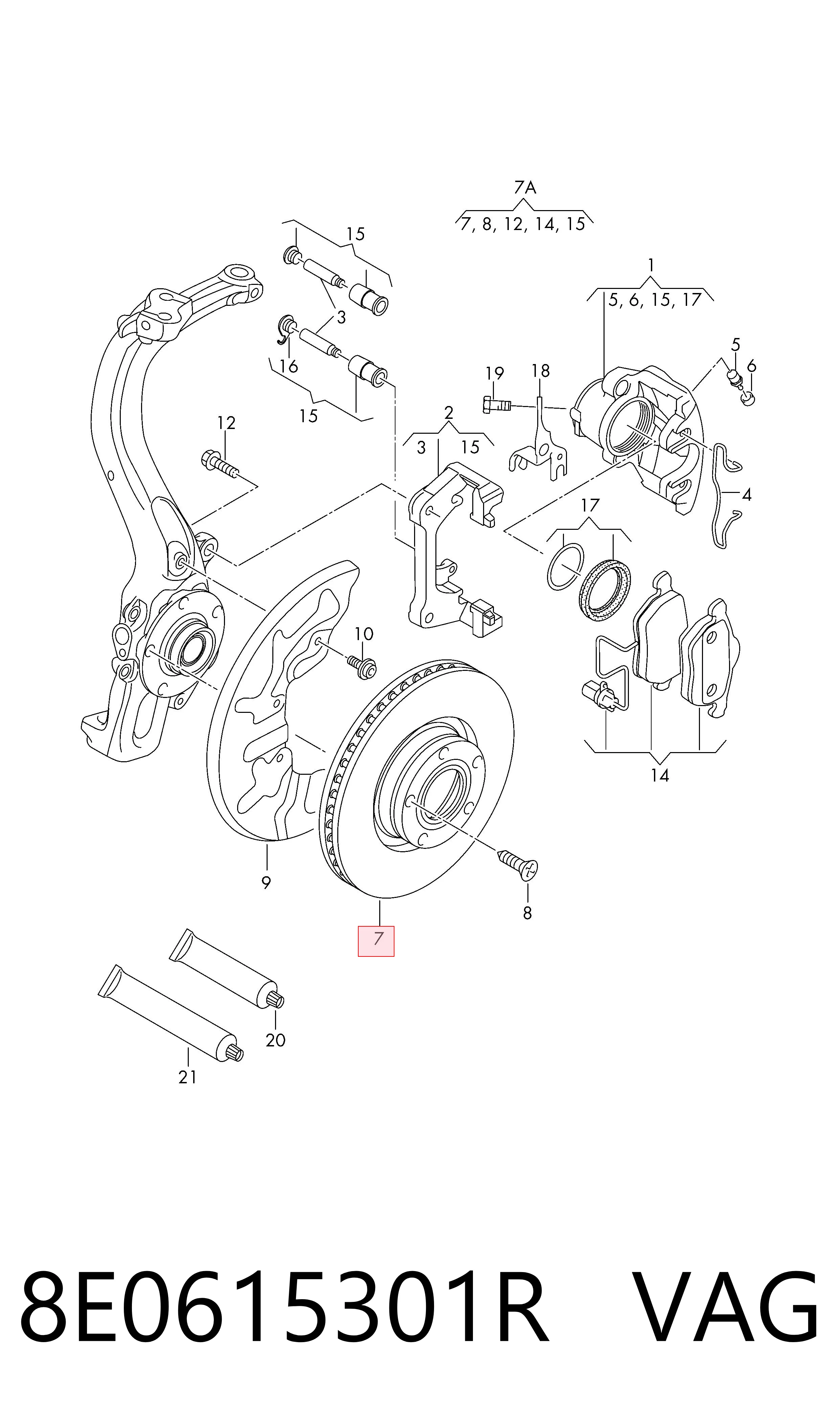 8E0615301R VAG