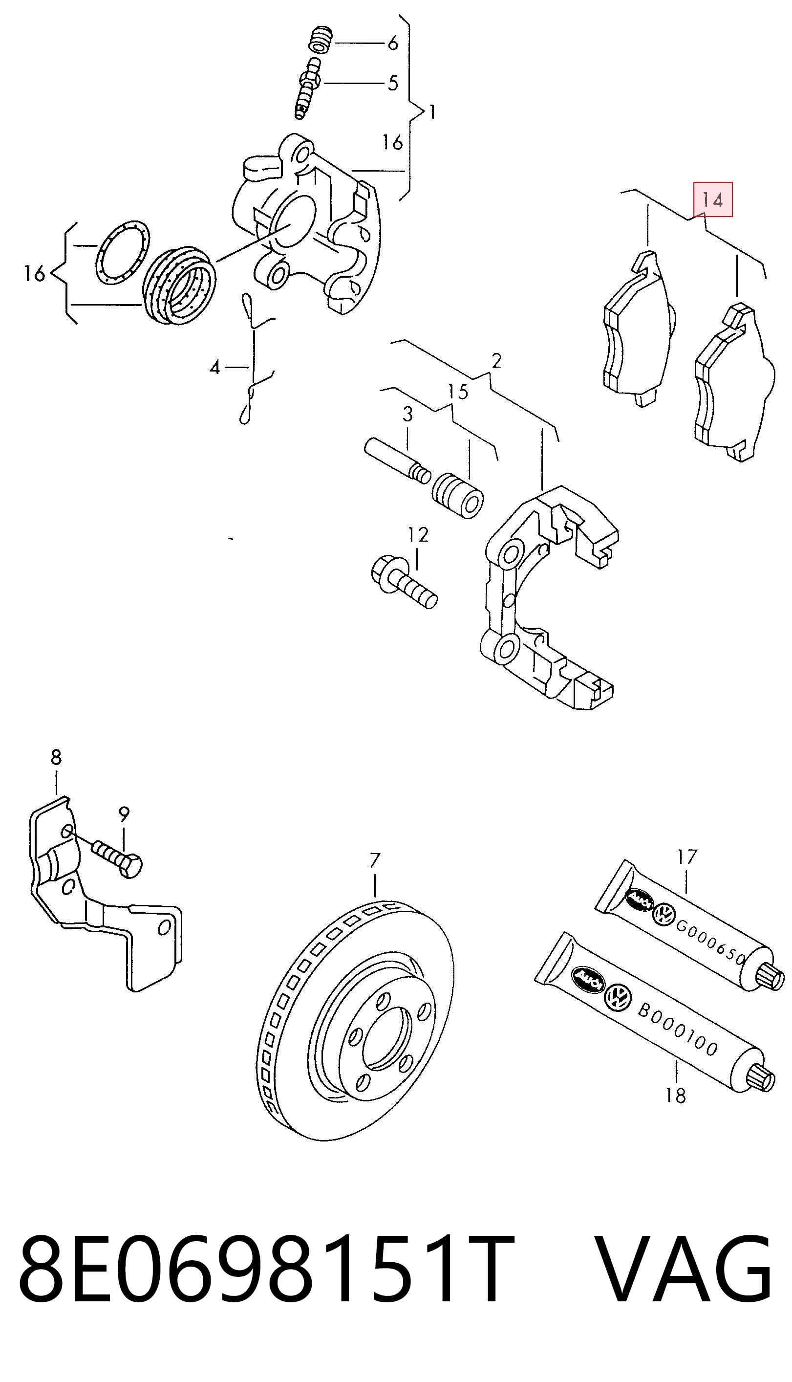 8E0698151T VAG