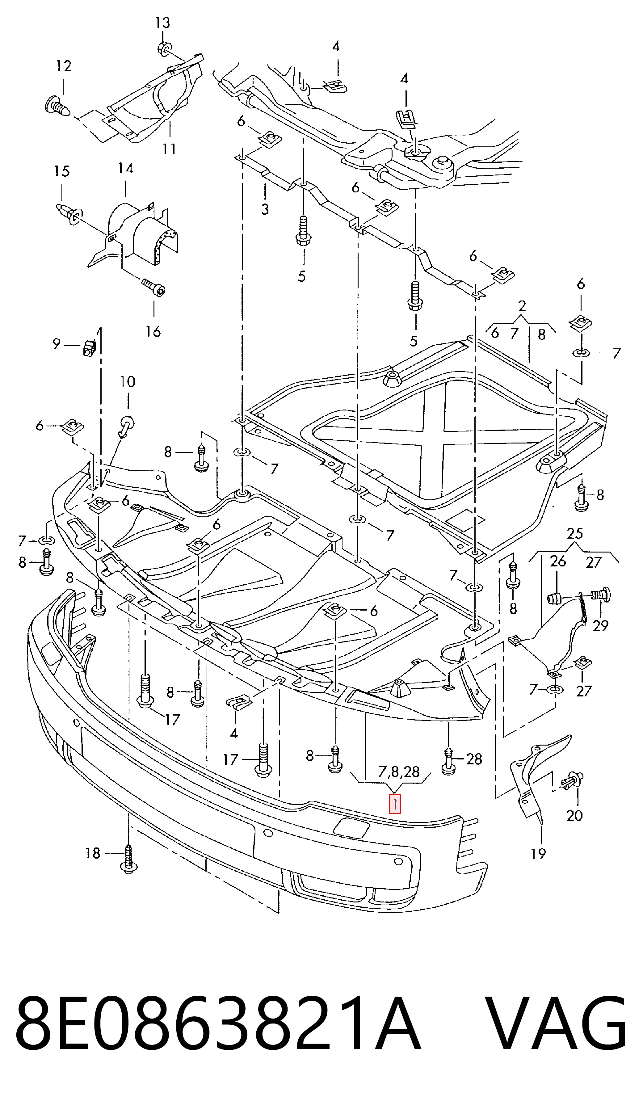 Proteção de motor, de panela (da seção de motor) Audi A4 preço, a partir de 30,72 USD