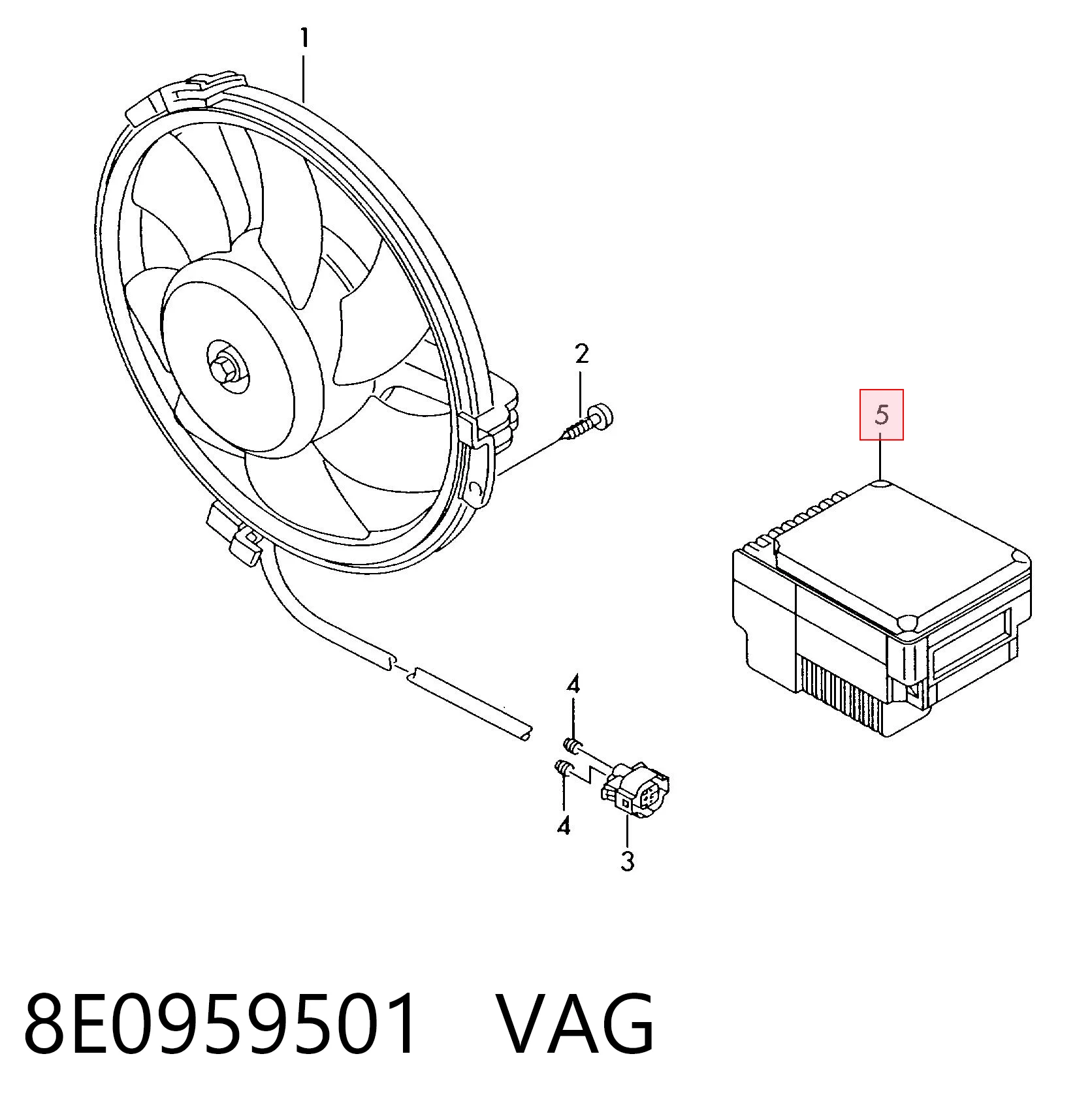 4730101801 Sakes Regulador de revoluções de ventilador de esfriamento (unidade de controlo)