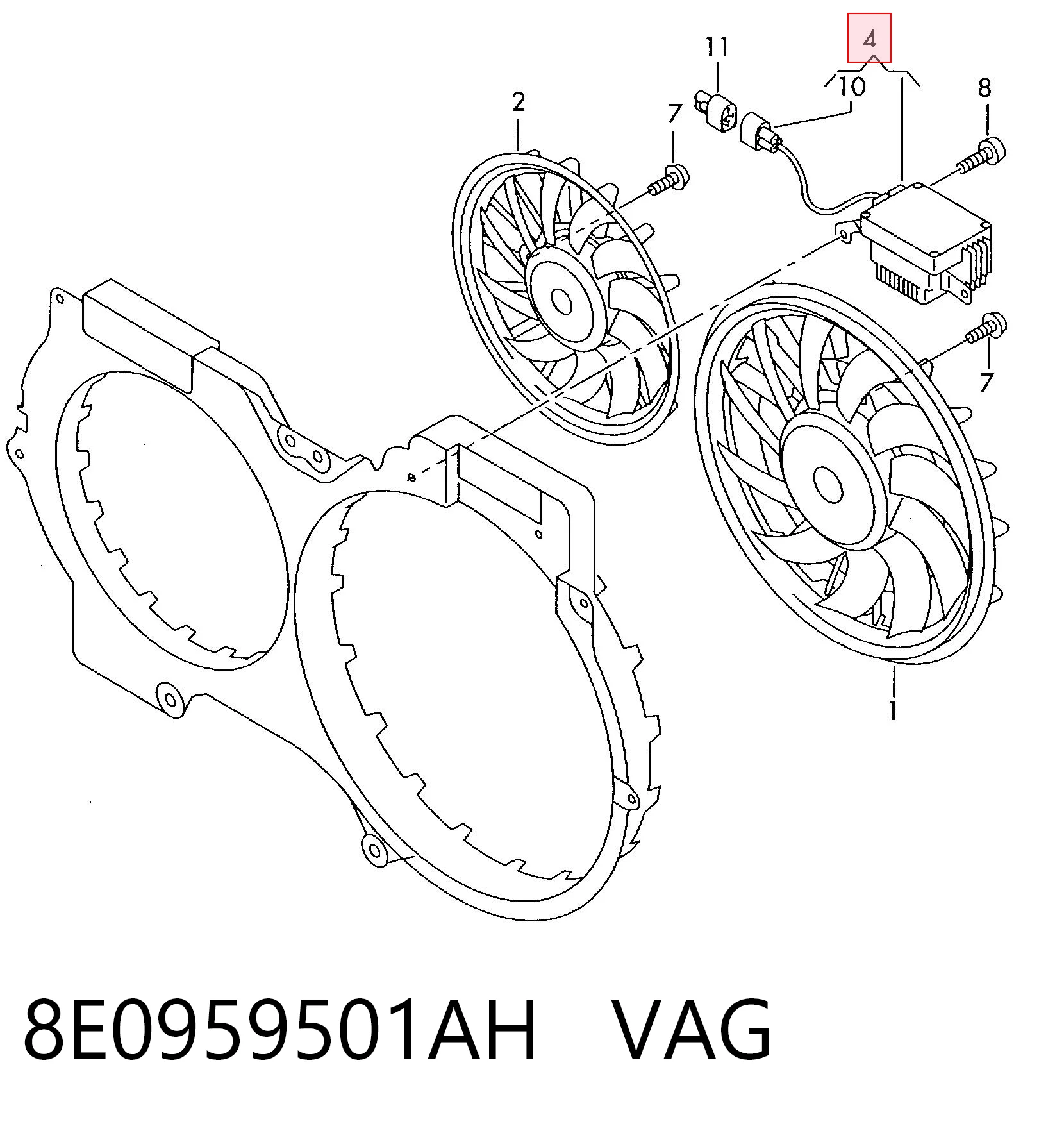 Compre 4730101801 Sakes Regulador de revoluções de ventilador de esfriamento (unidade de controlo)