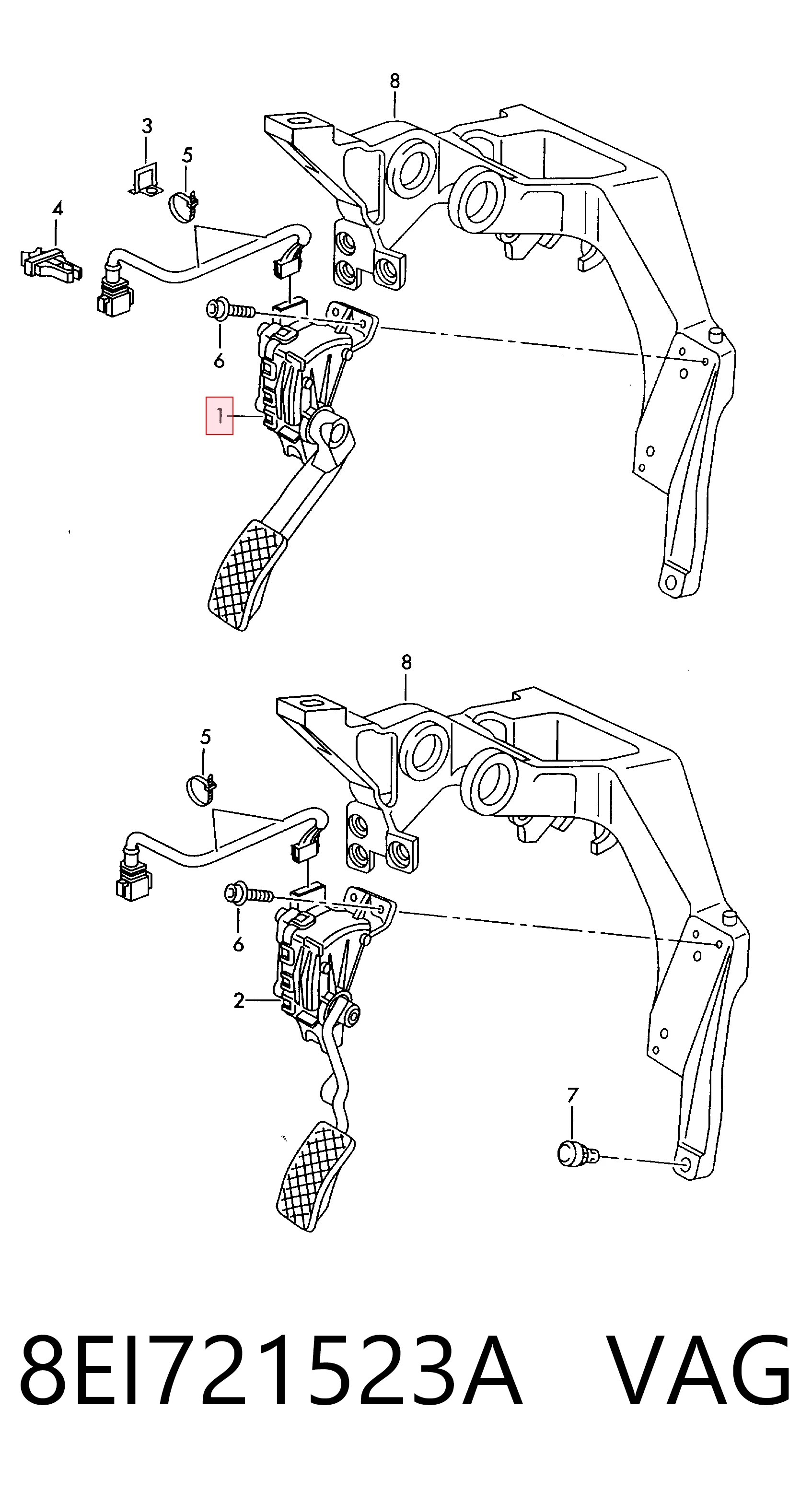 Compre Pedal de gás (de acelerador) Audi A4 
