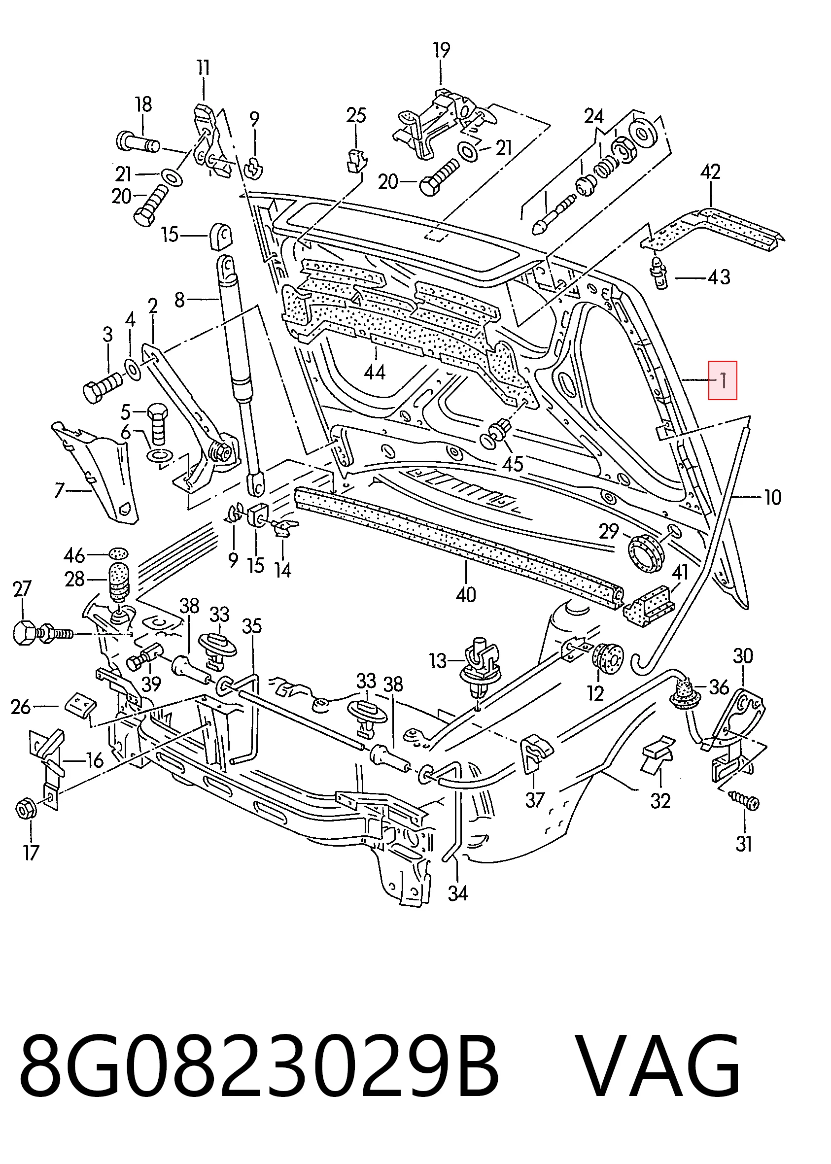 Capota Audi 80 B4 8C2