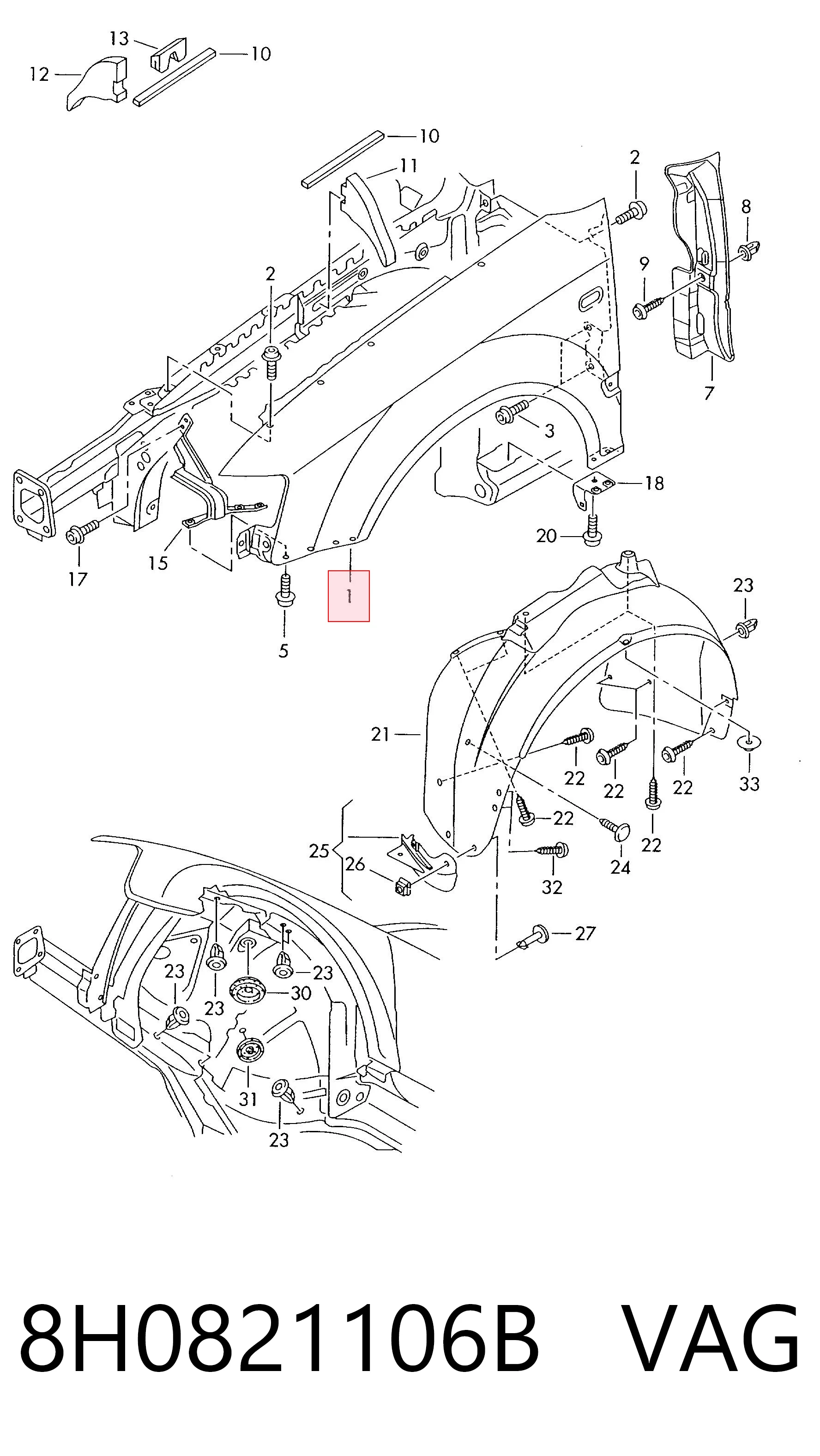 8H0821106B VAG