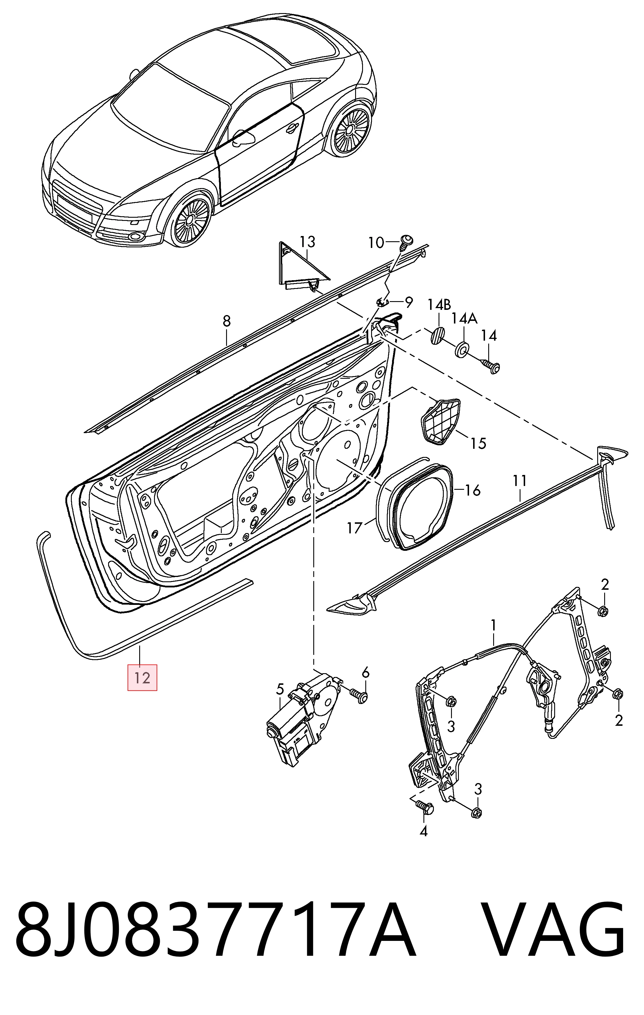 8J0837717A VAG 