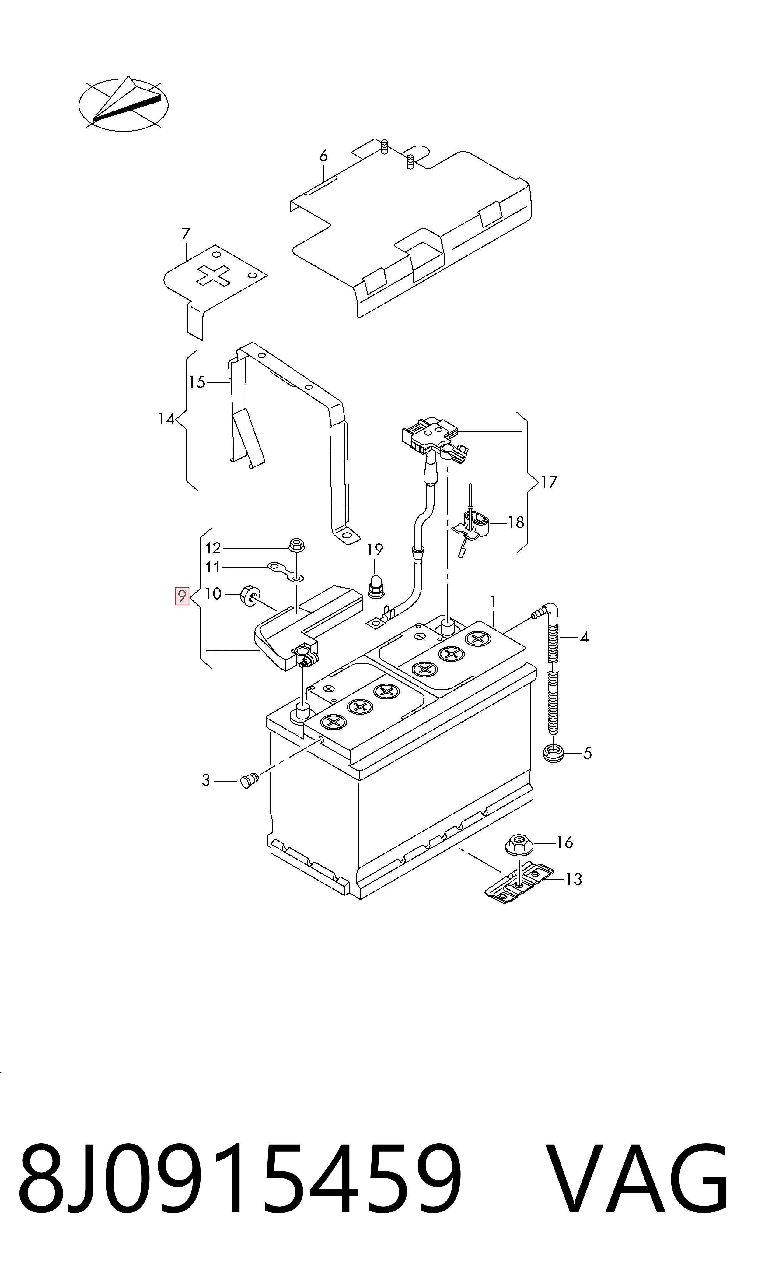 Cartucho pirotécnico de bateria recarregável principal VAG 8J0915459 preço, a partir de 57,89 USD