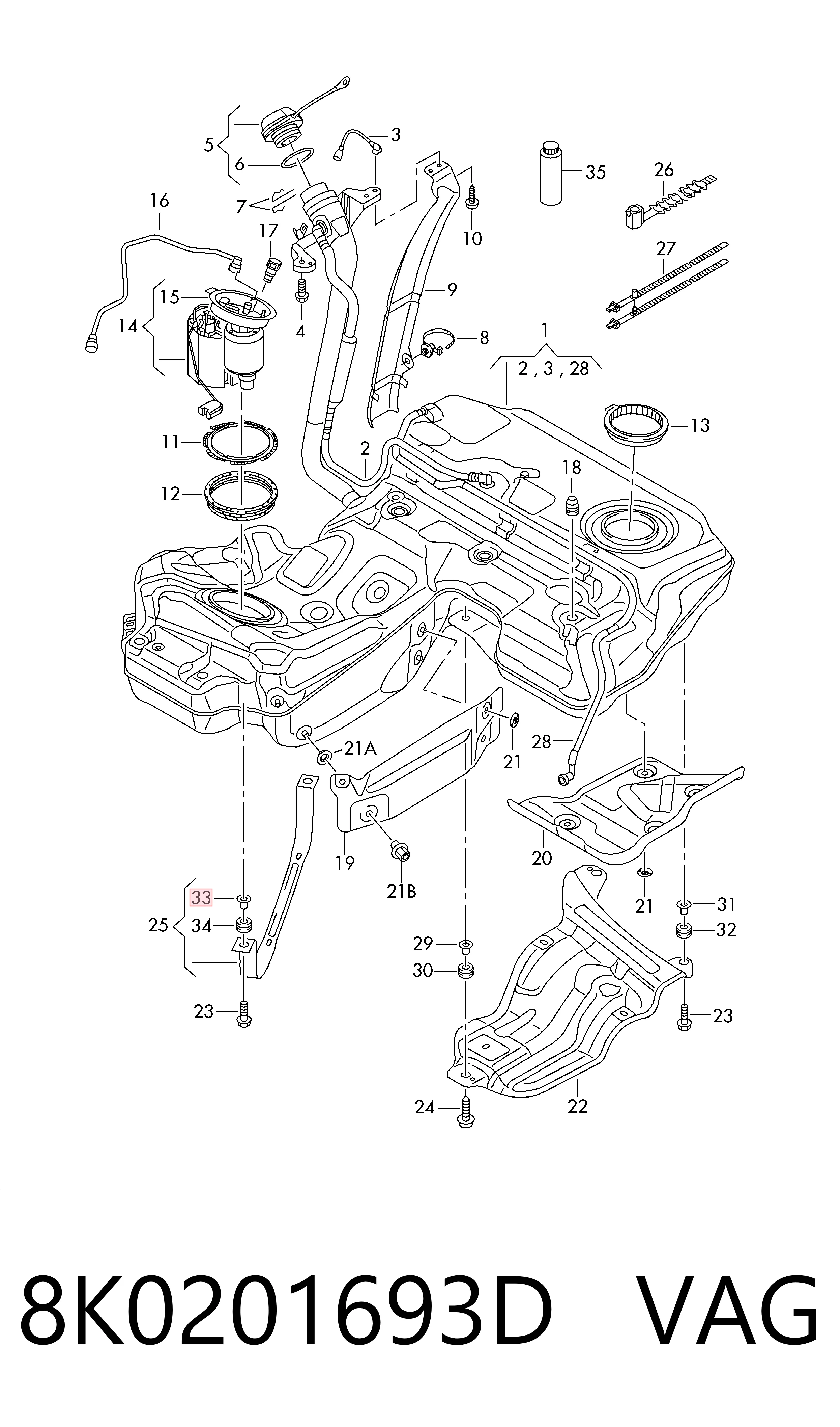 8K0201693D VAG