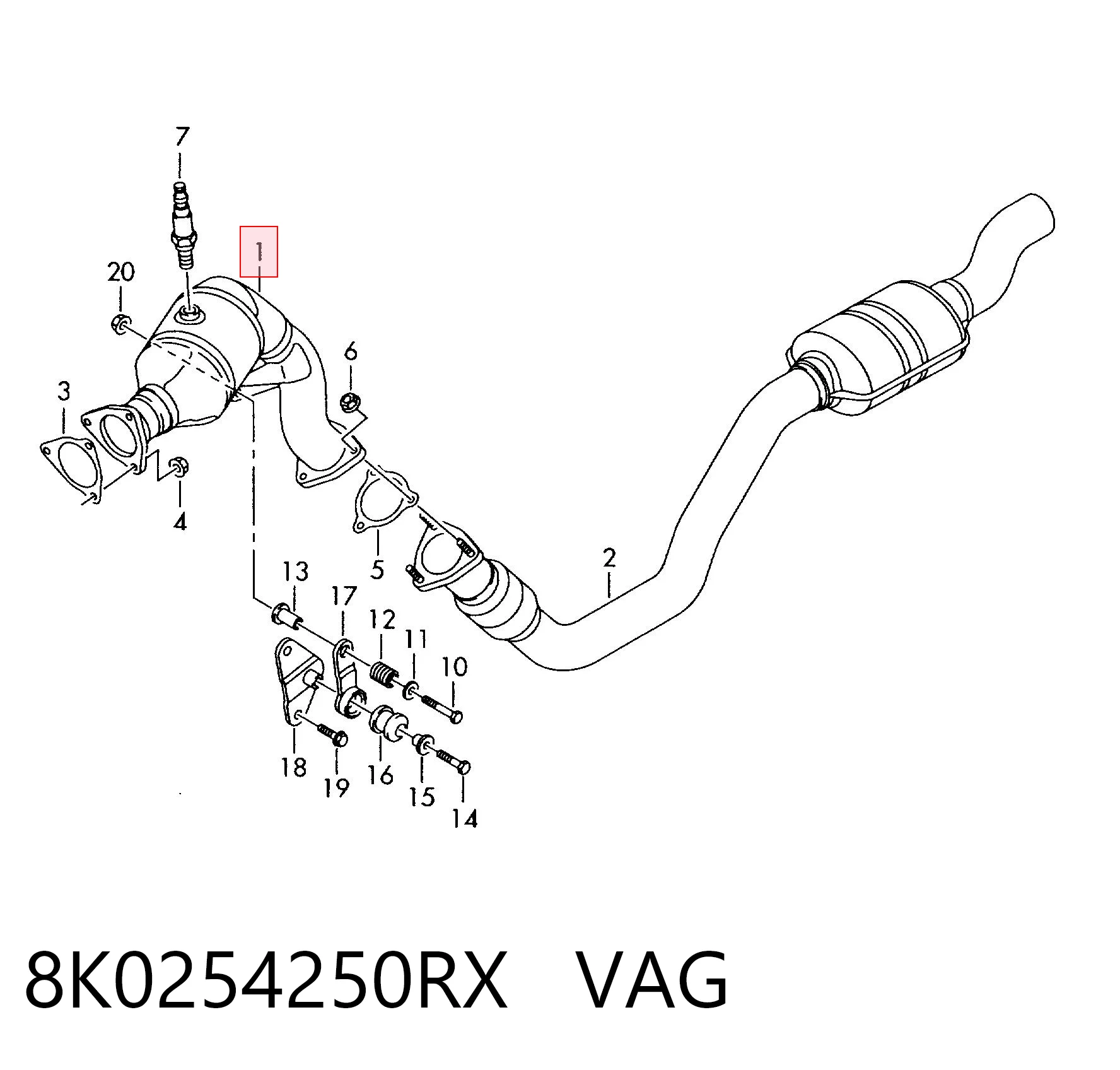 Convertidor - catalisador para Audi A4 8K5