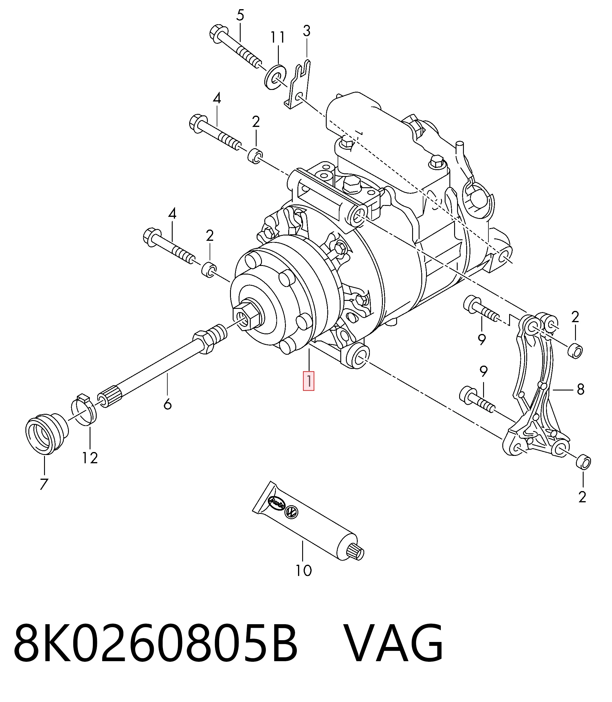 8K0260805B VAG