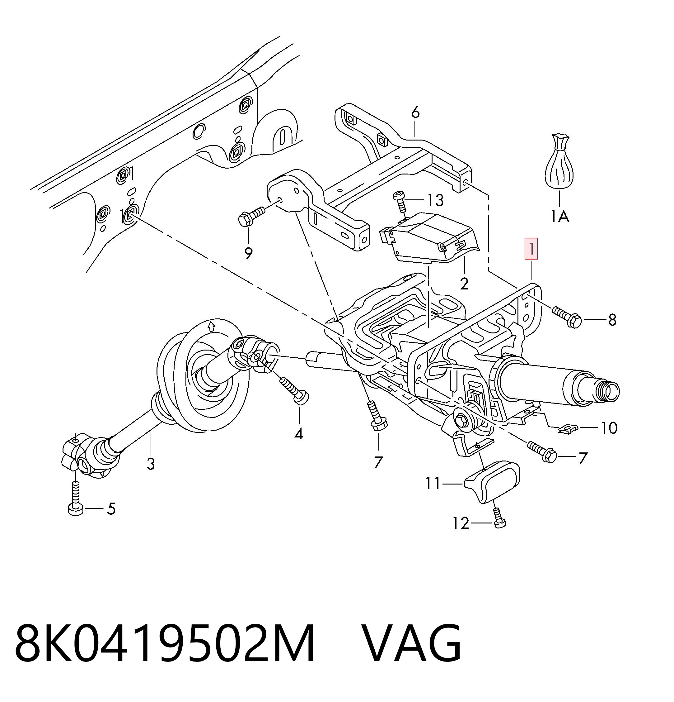 8K0419502M VAG