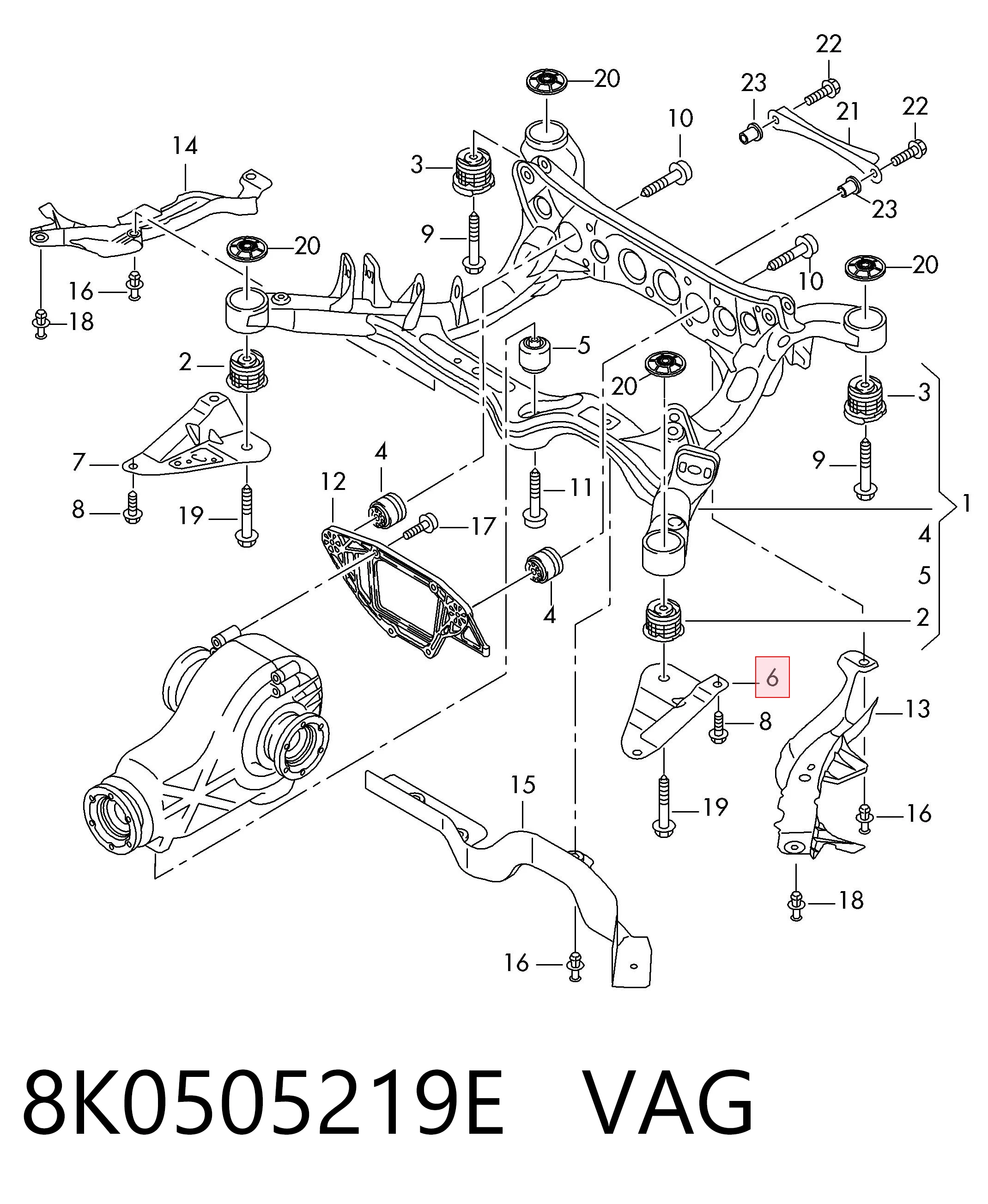 8K0505219E VAG