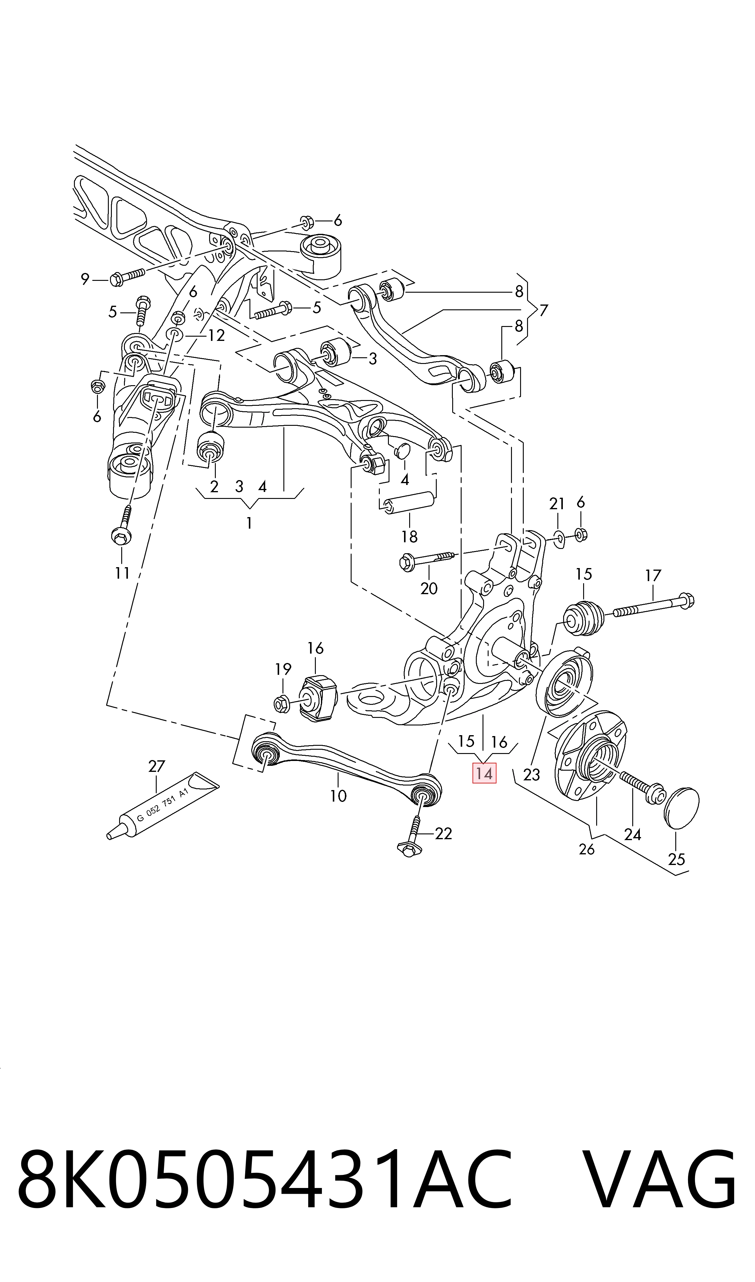 8K0505431AC VAG