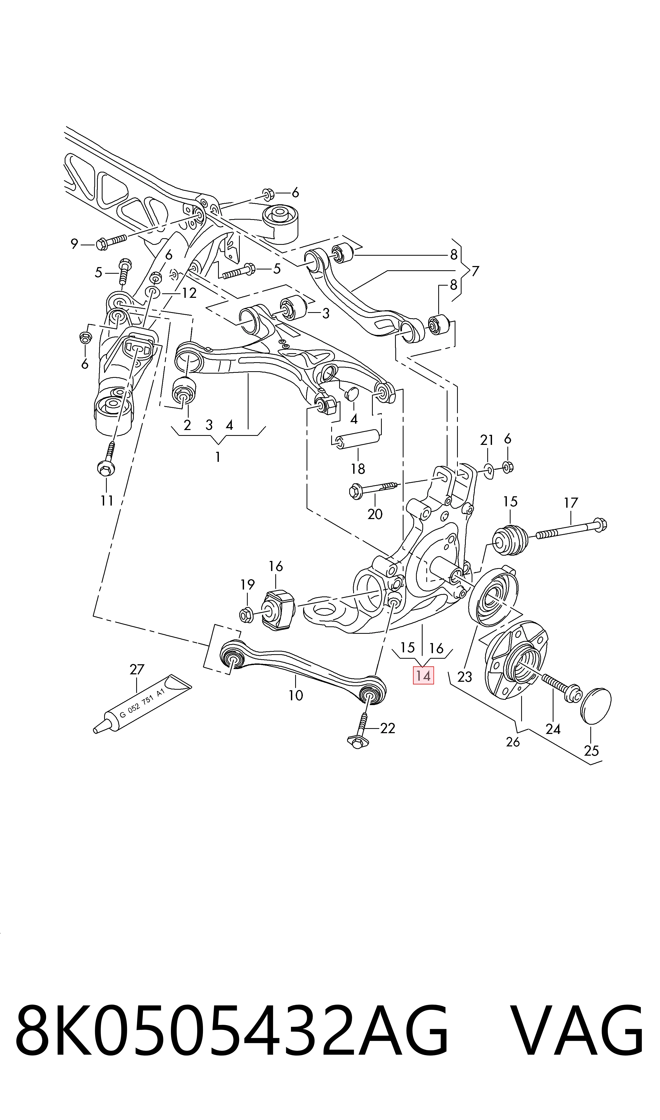 8K0505432AG VAG