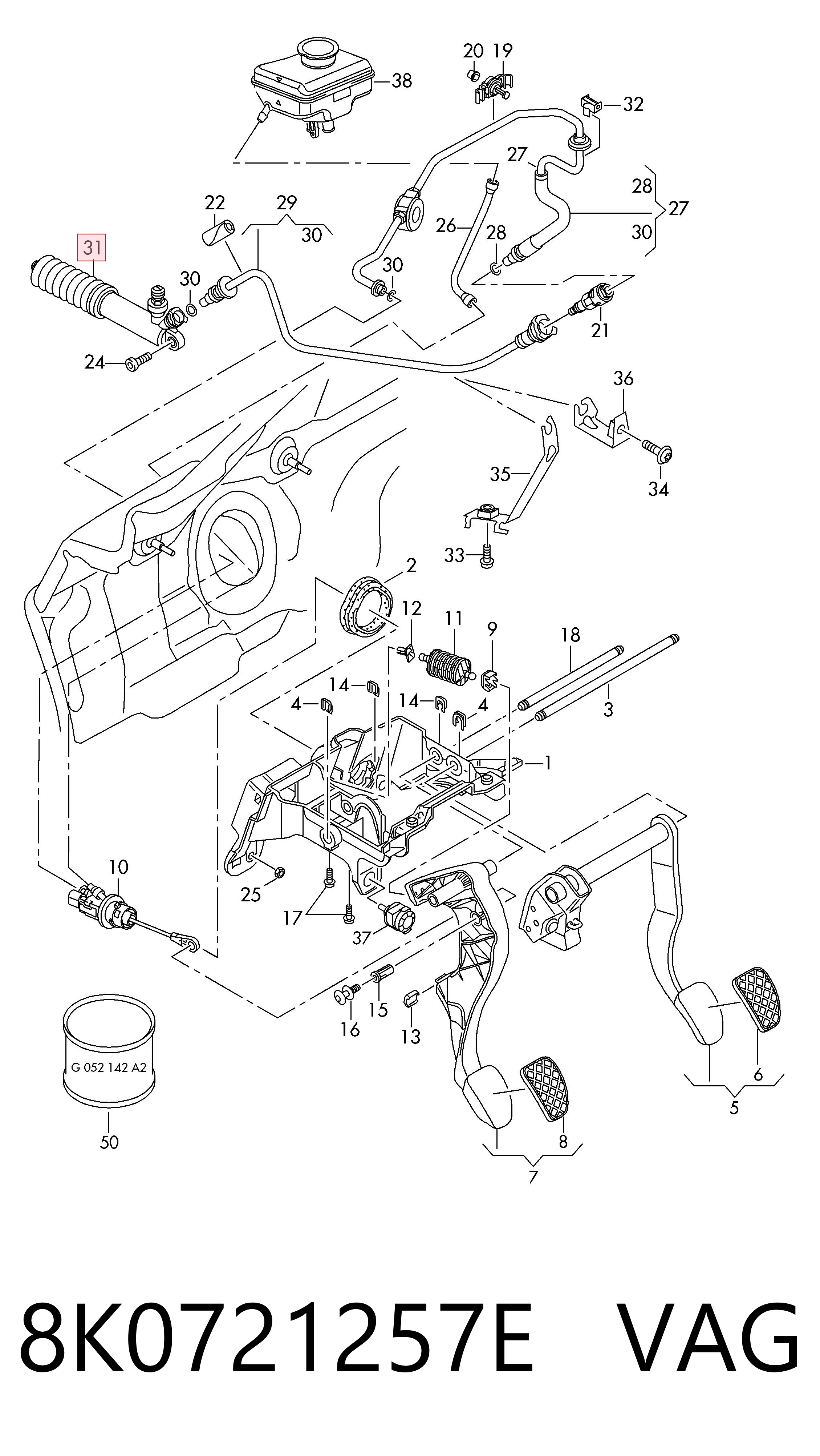 Compre Cilindro de trabalho de embraiagem Audi A4 