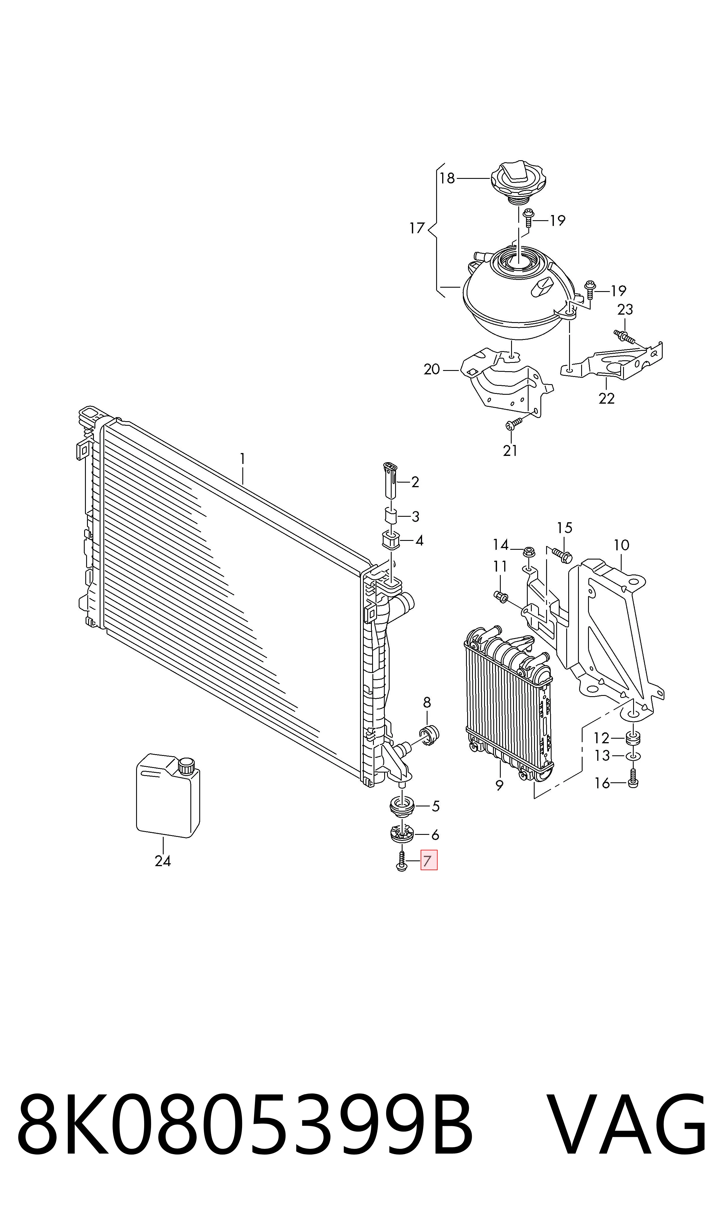 Parafuso (porca) de fixação VAG 8K0805399B preço, a partir de 2,95 USD