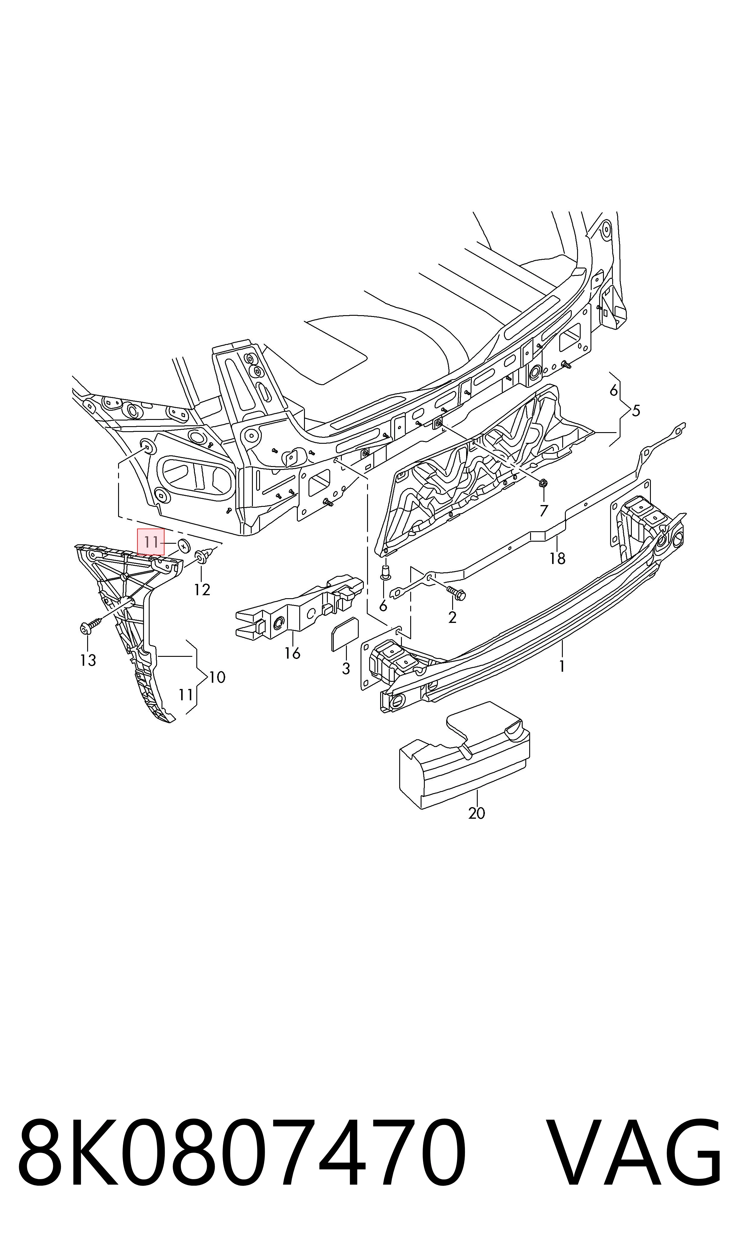 8K0807470 VAG 