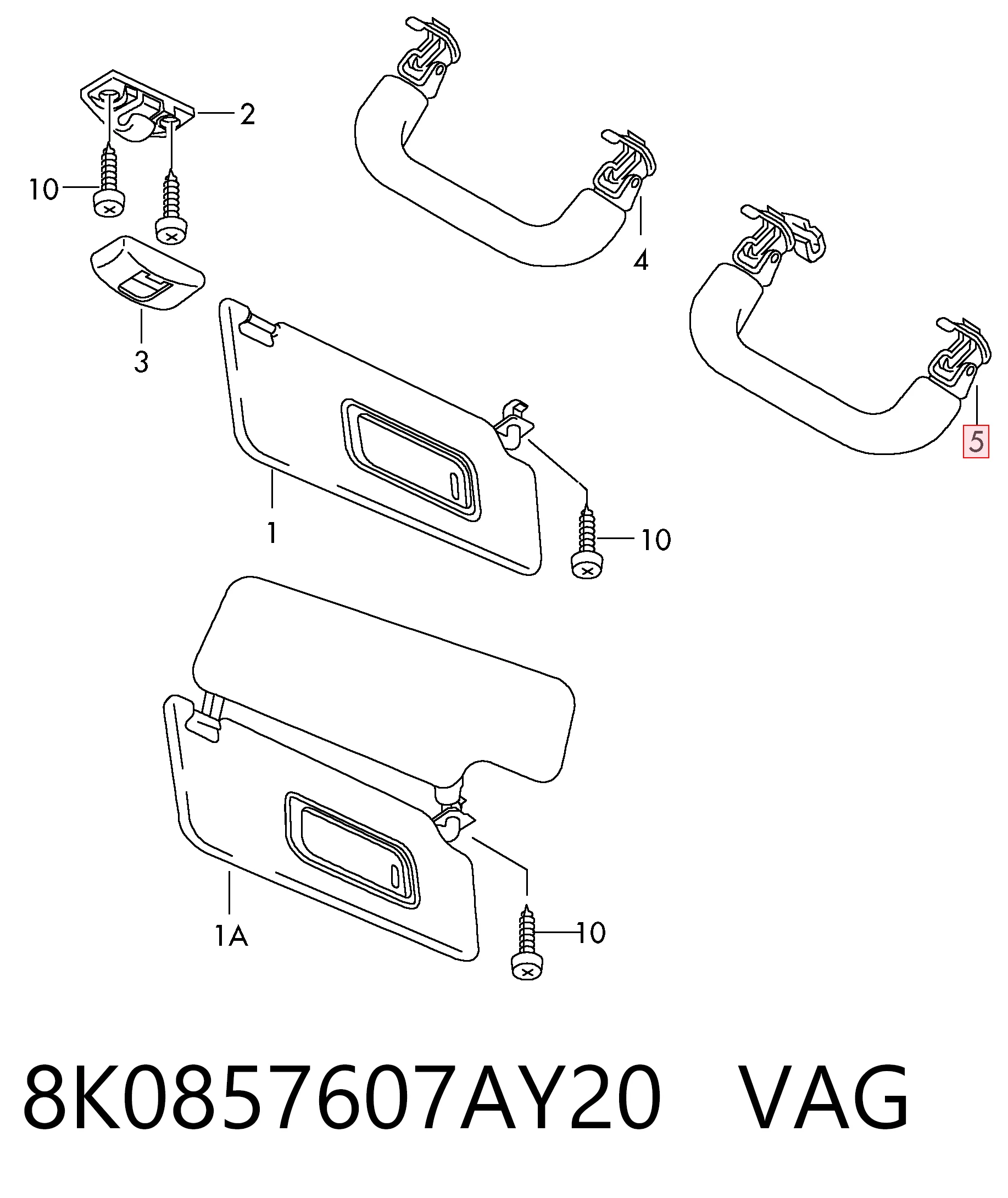 8K0857607AY20 VAG