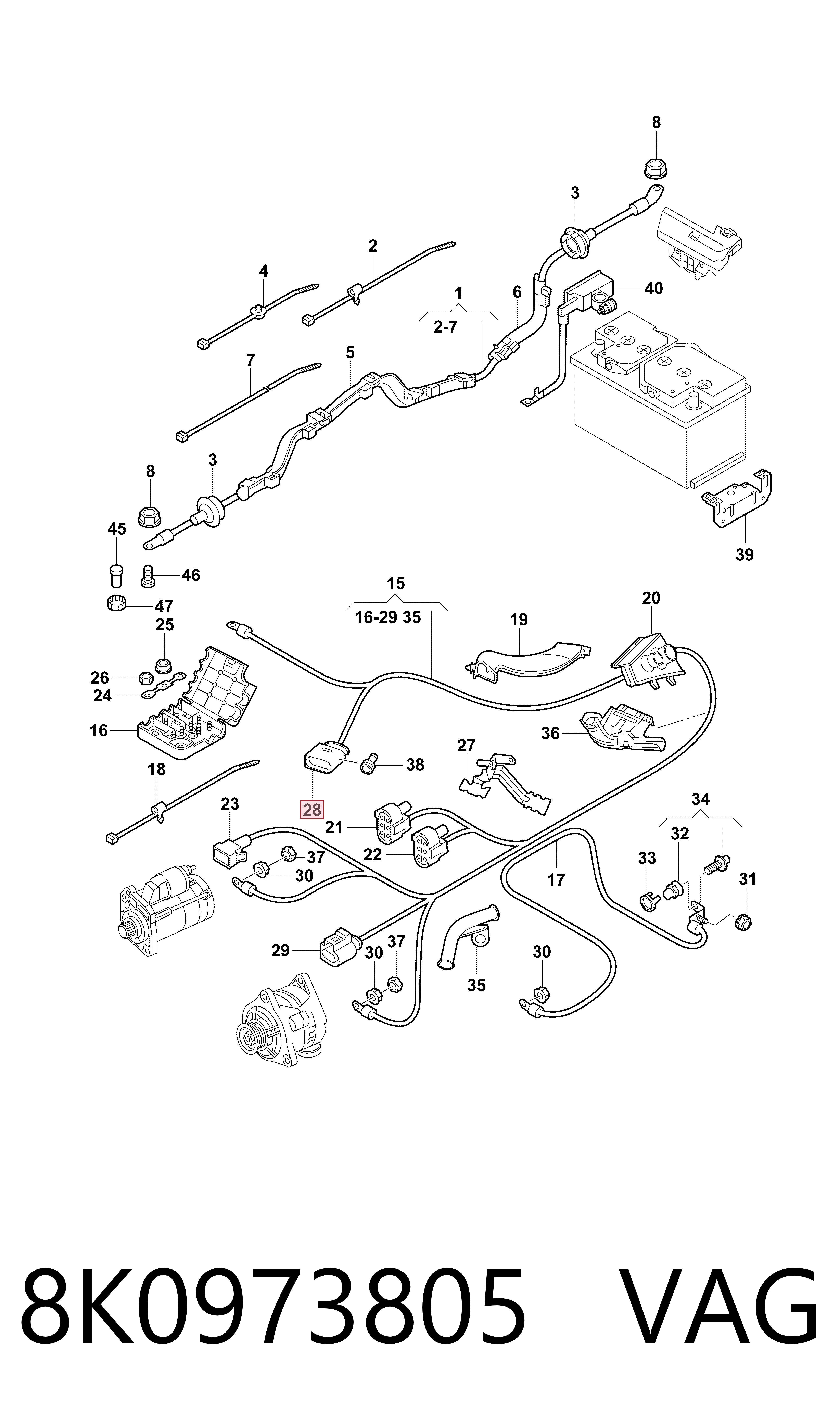 8K0973805 VAG 