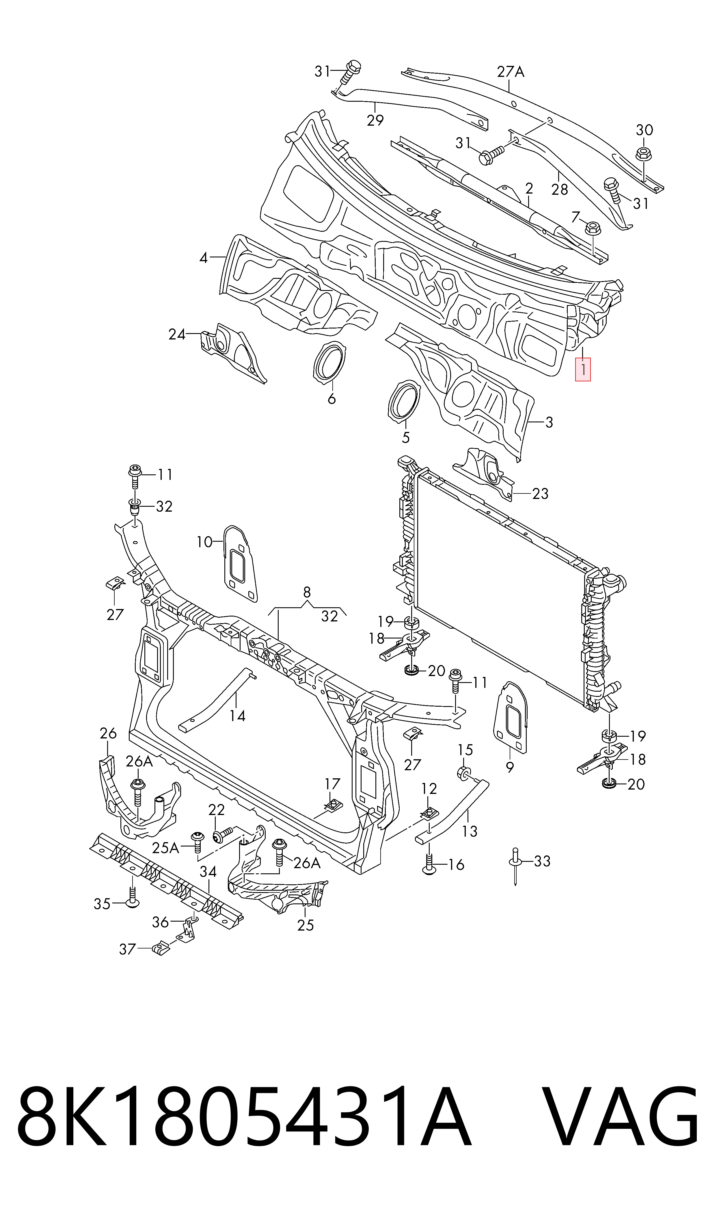 8K1805431A VAG