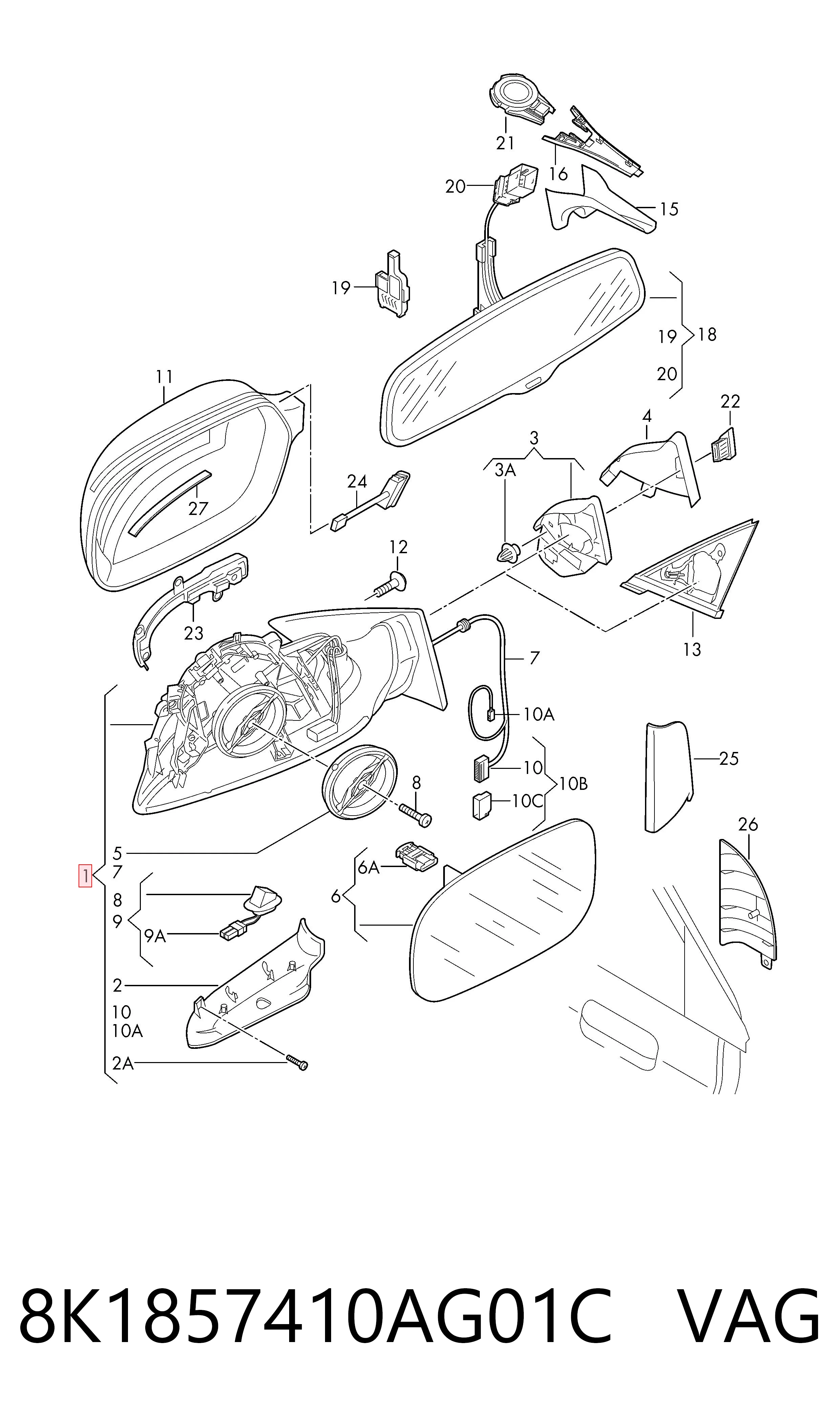 8K1857410AG01C VAG