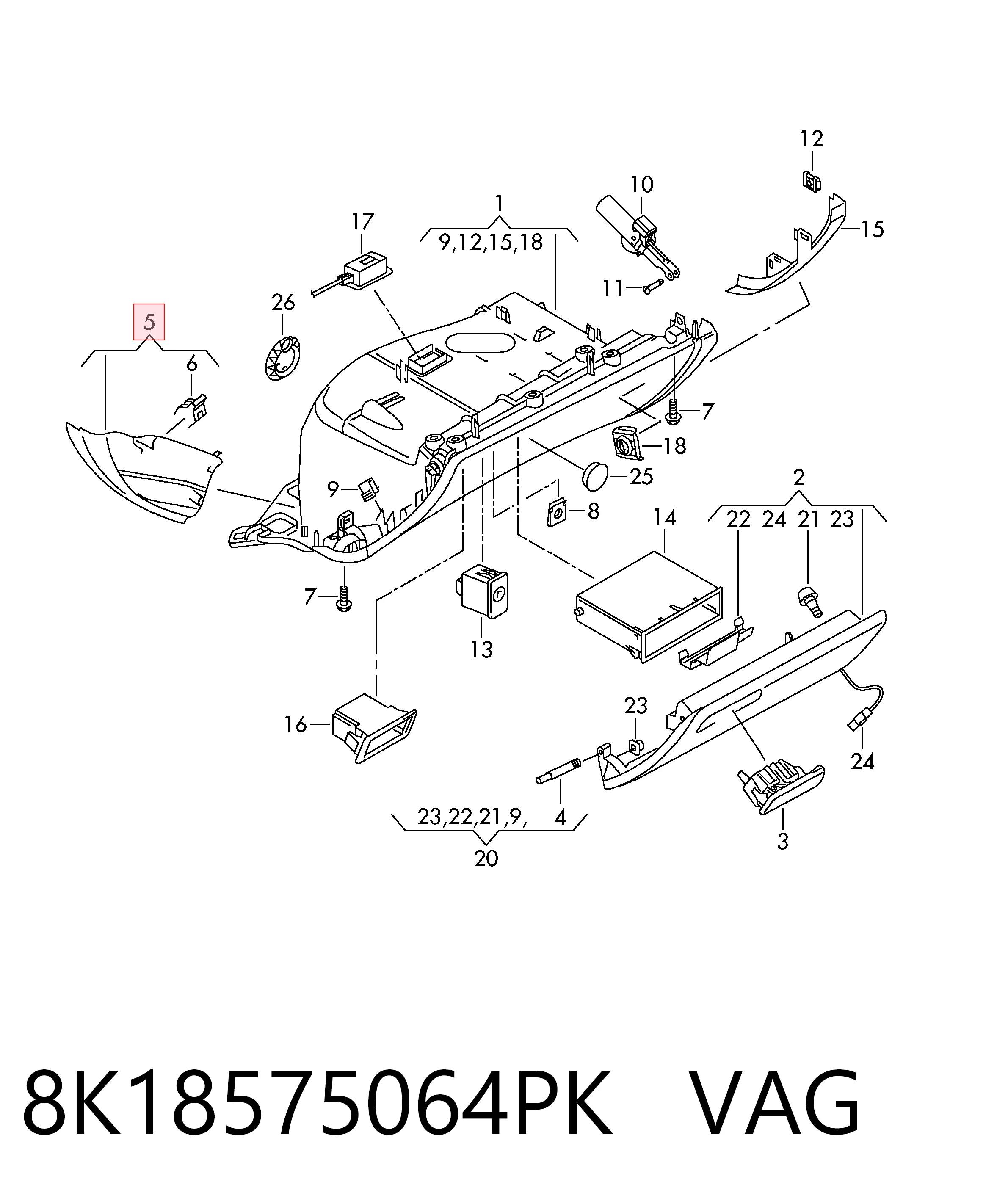 8K18575064PK VAG
