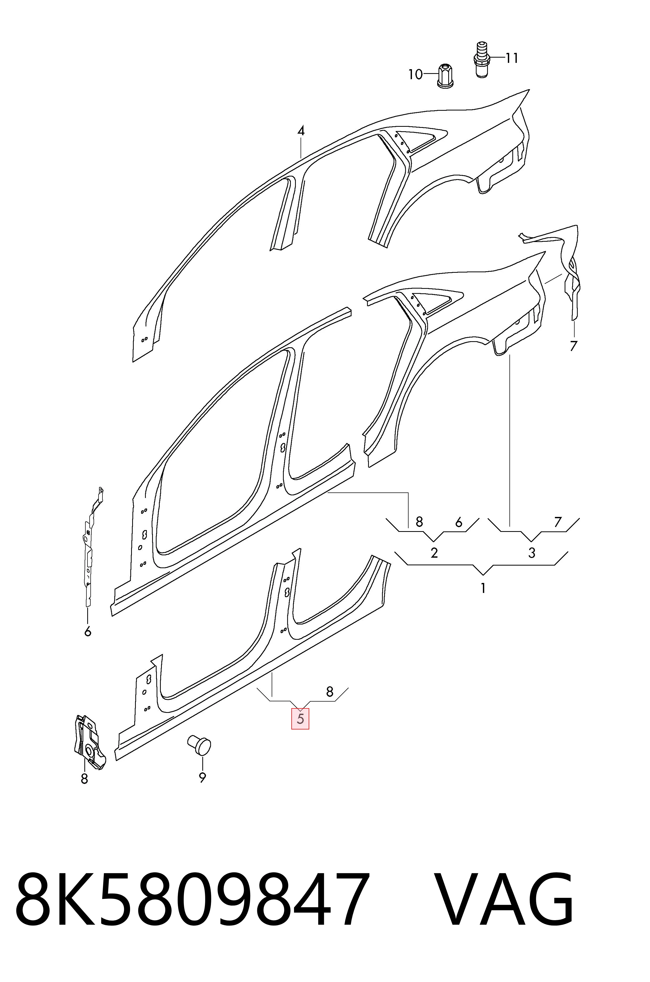 8K5809847 VAG