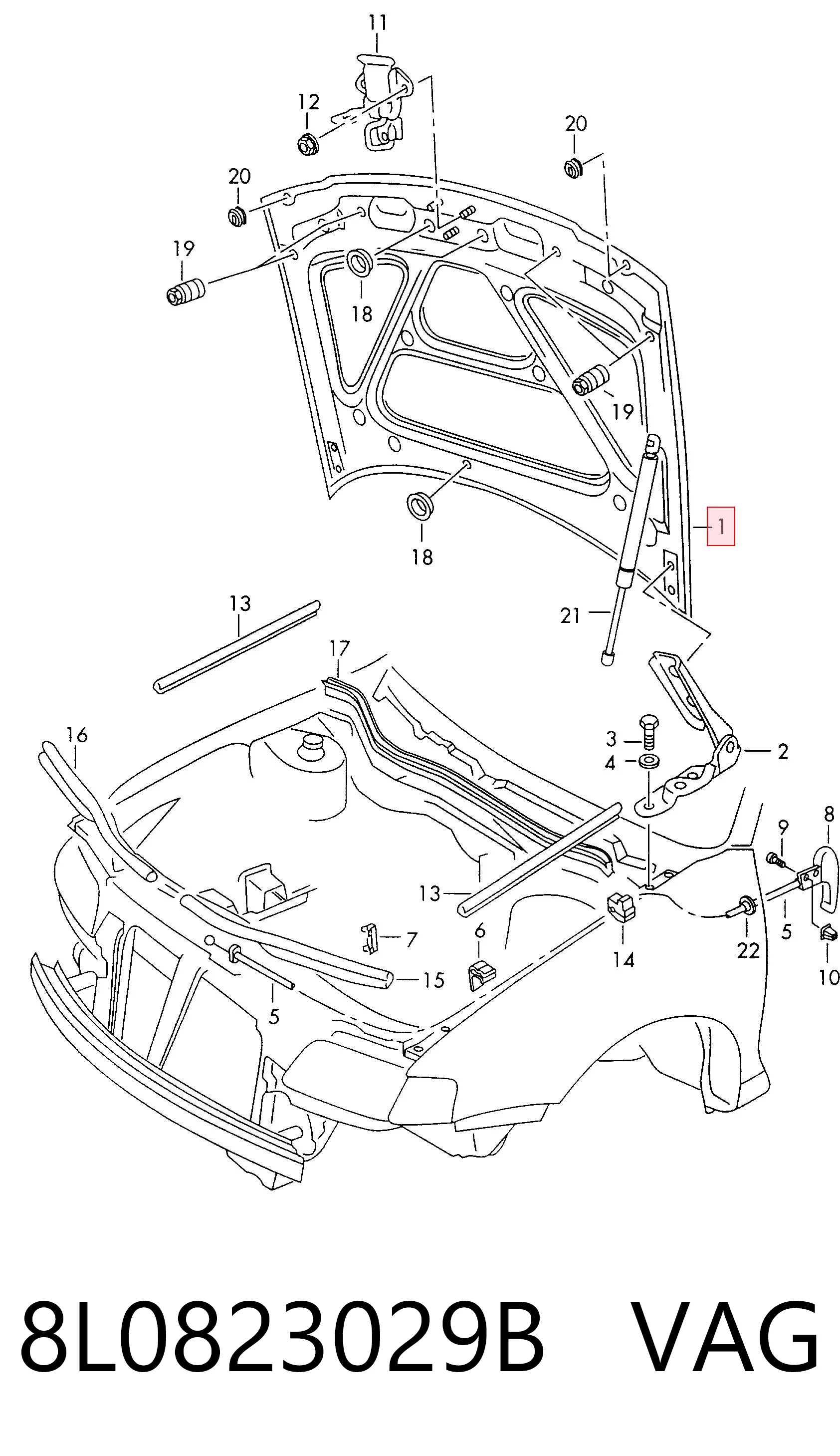 Capota Audi A3  8L1 ao melhor preço